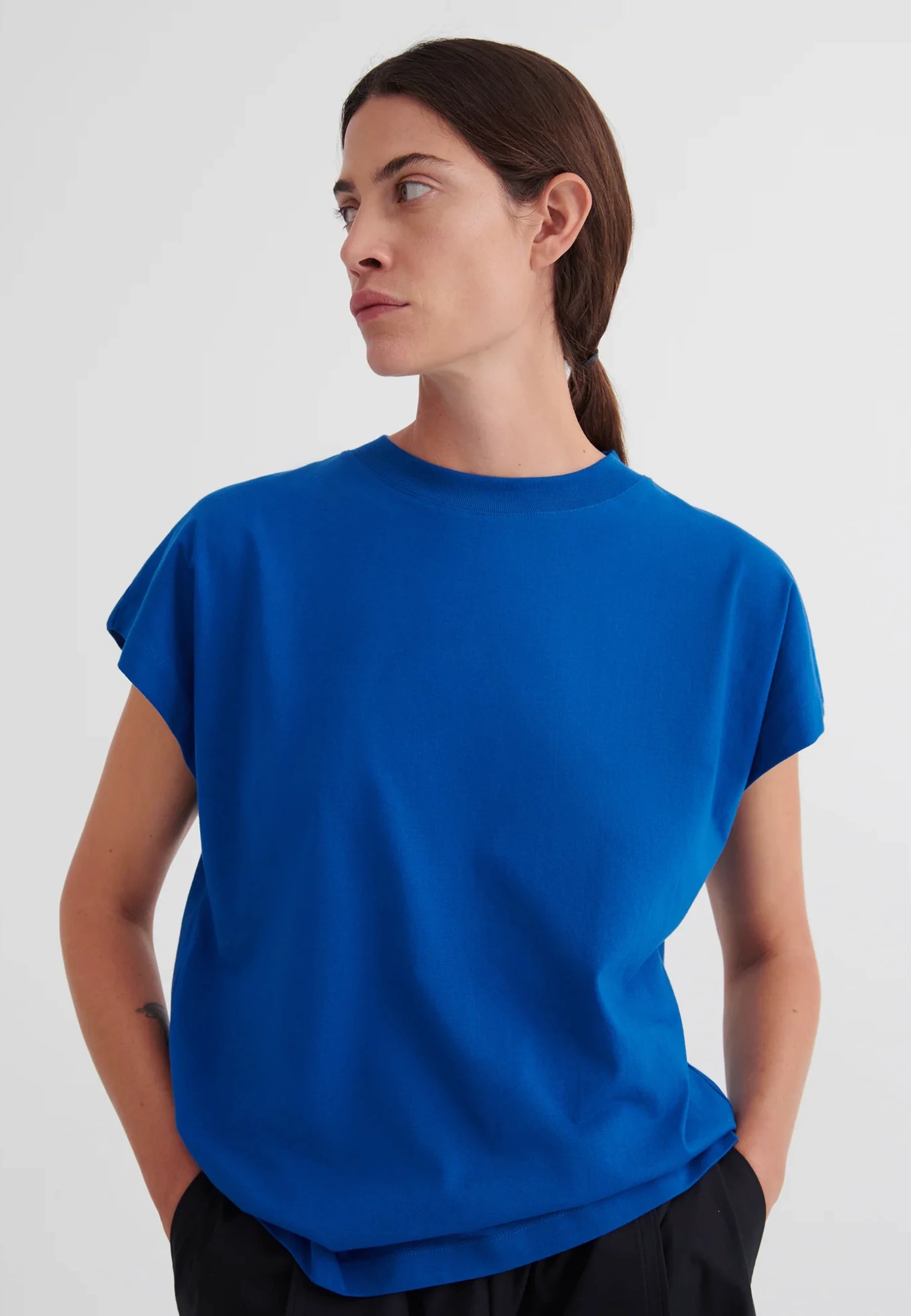 Geometry Tee - Blue Orchid