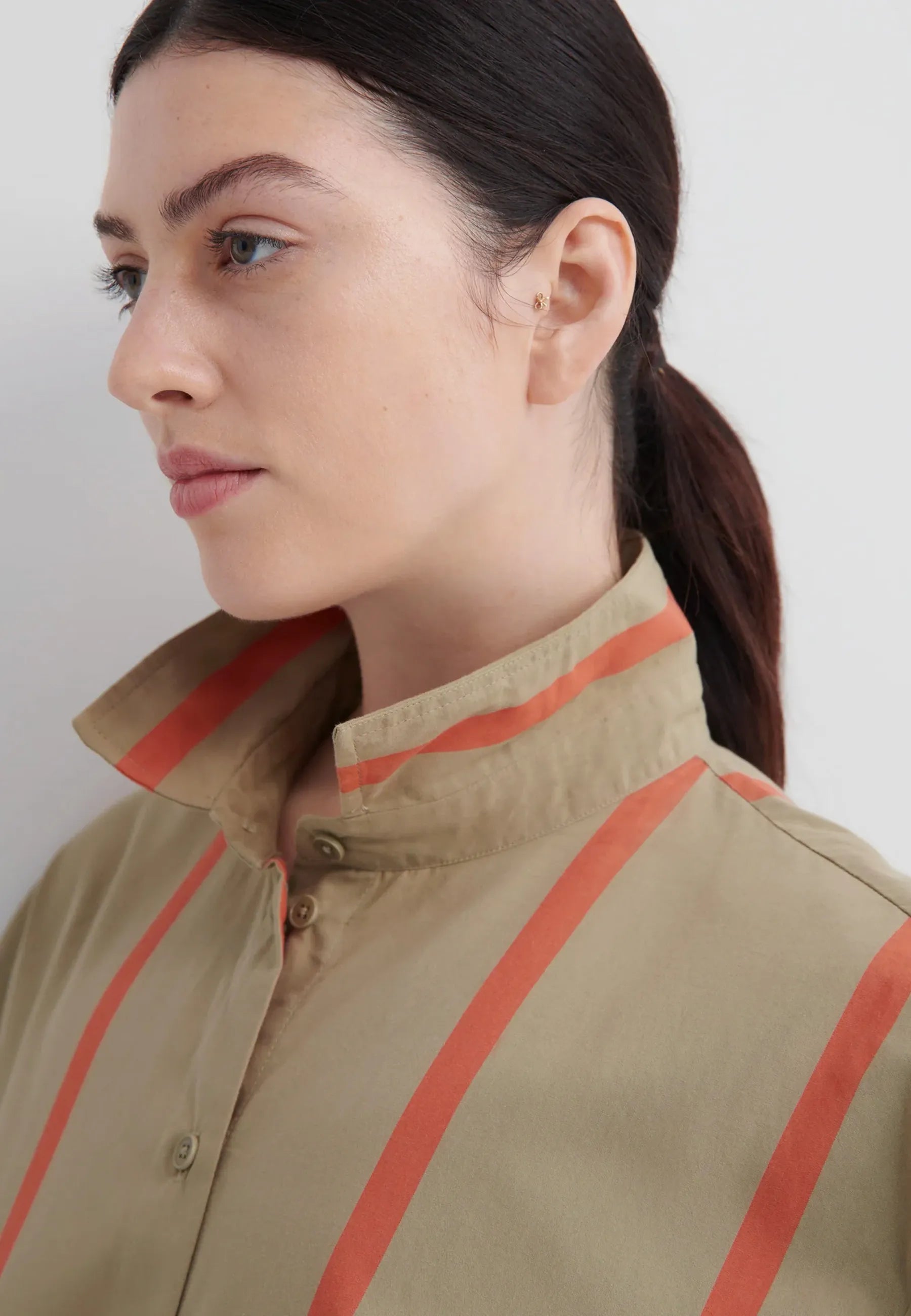 Maker Shirt - Nasturtium Stripe