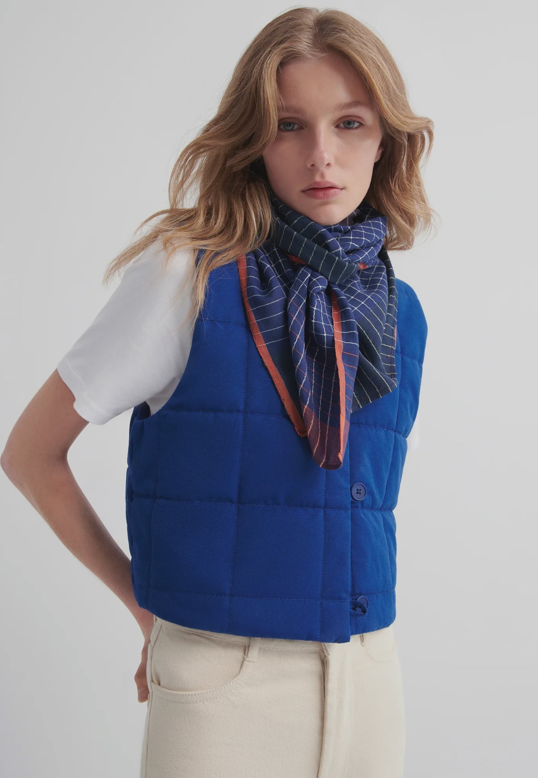 Studio Vest - Factory Blue