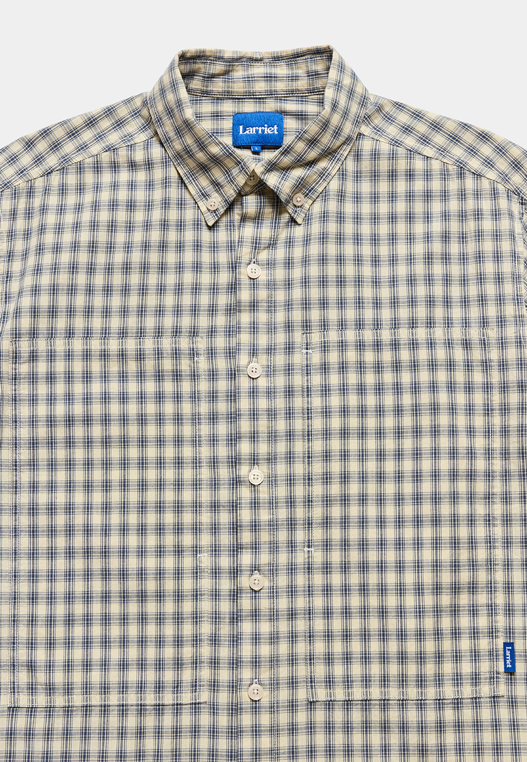 Cliff Long Sleeve Shirt - Natural Plaid
