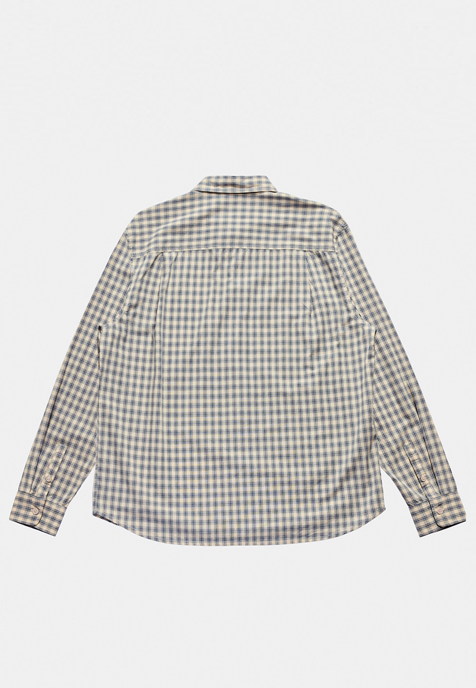 Cliff Long Sleeve Shirt - Natural Plaid