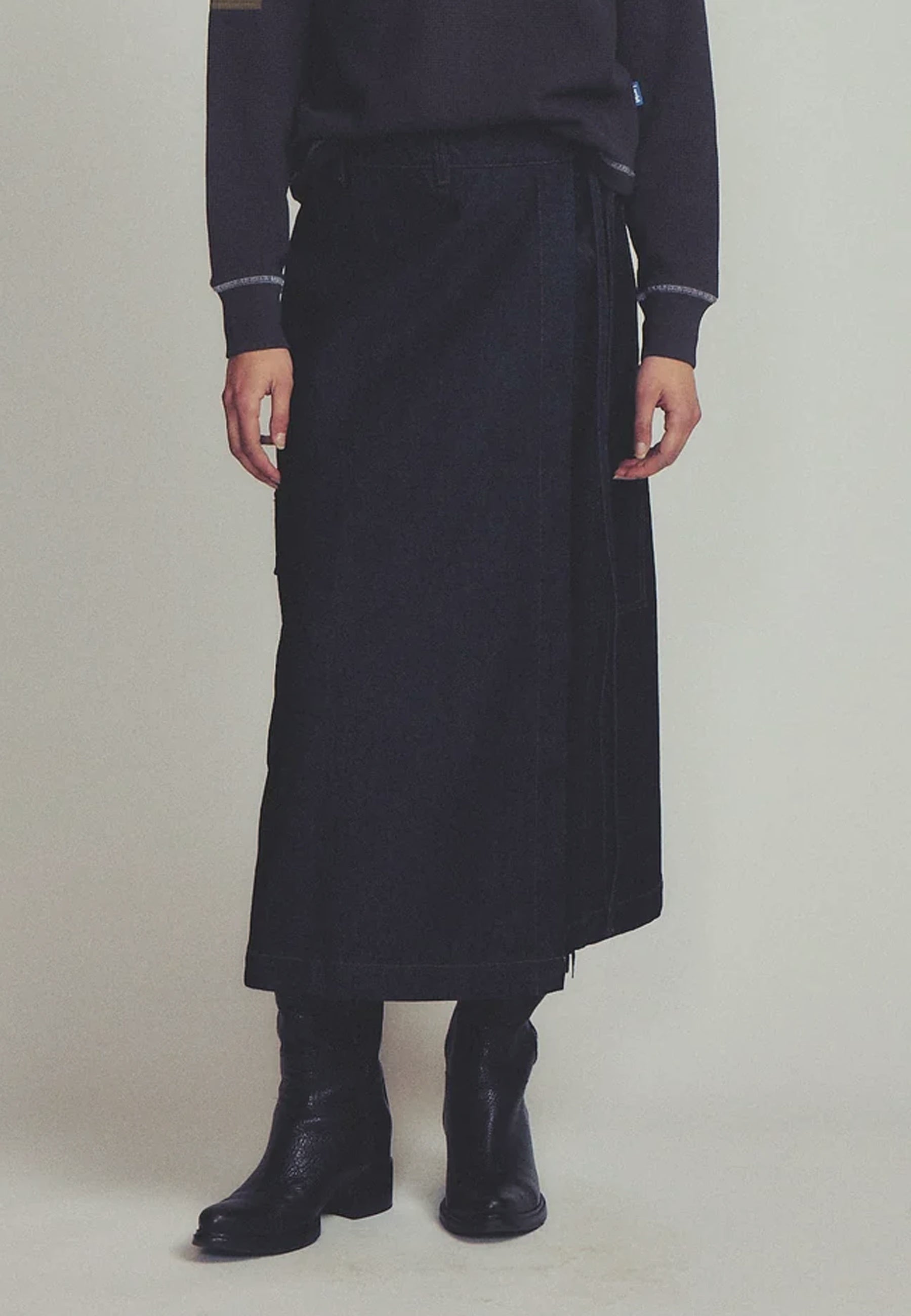 Combat Skirt - Indigo Denim