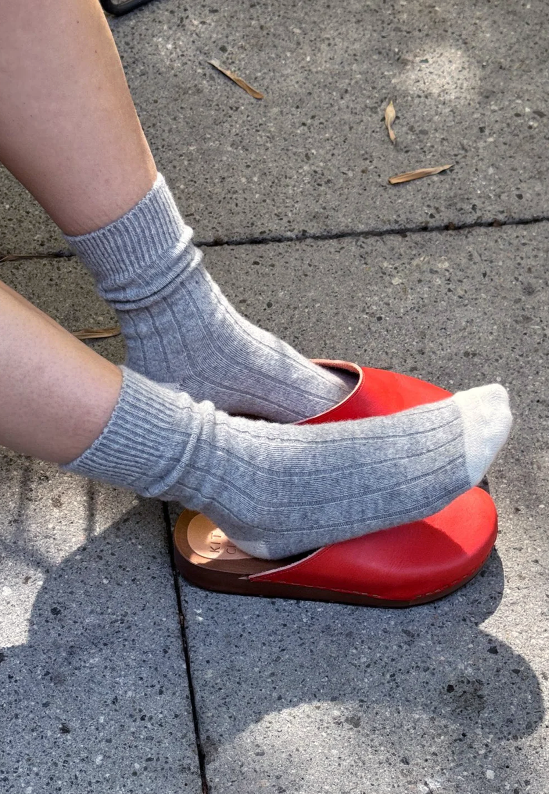 Classic Cashmere Socks - Grey Melange