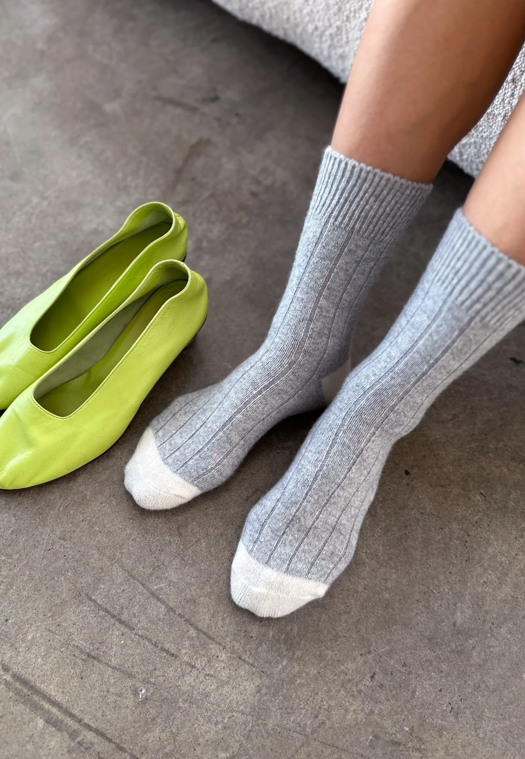 Classic Cashmere Socks - Grey Melange