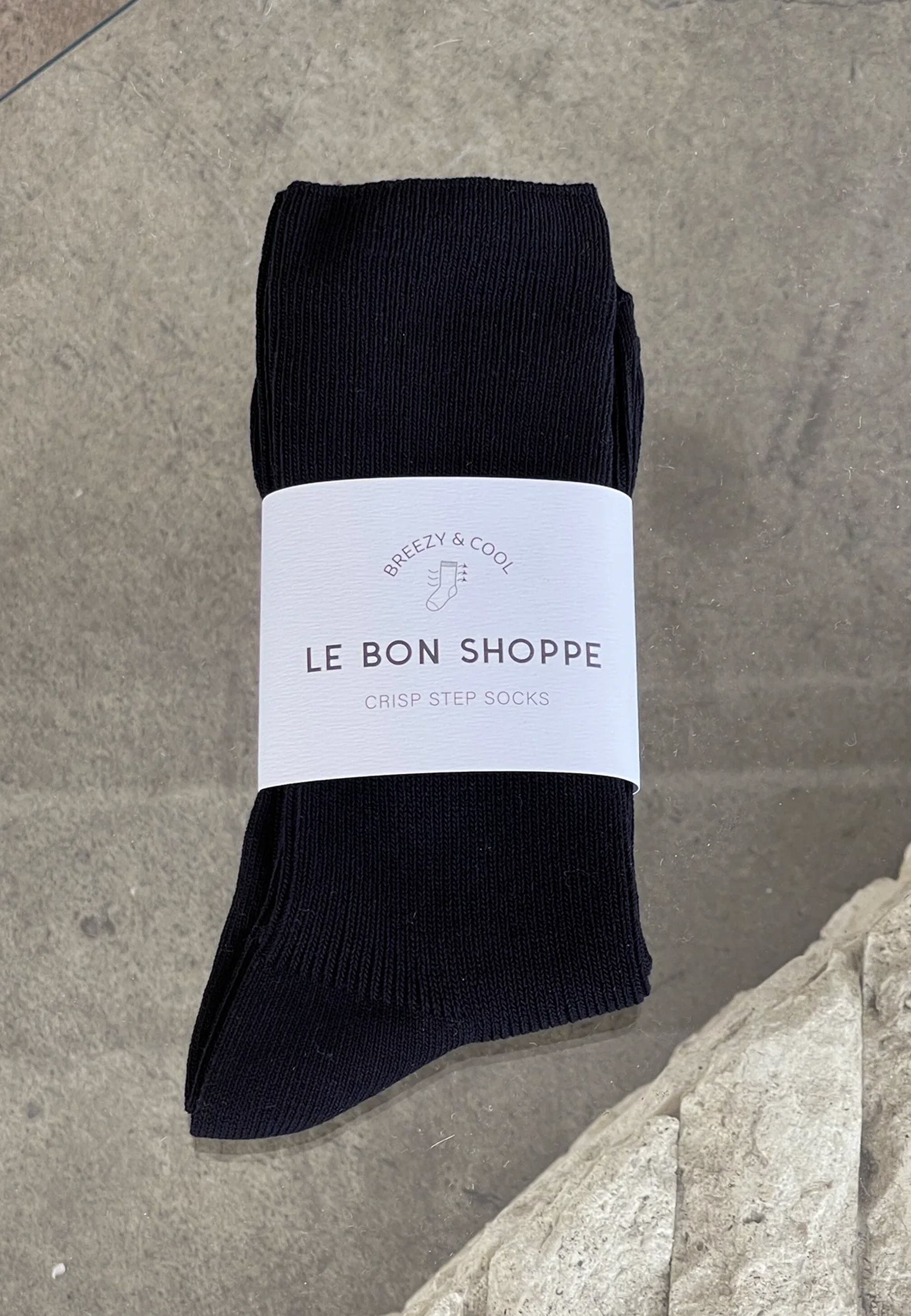 Crisp Step Socks - Black