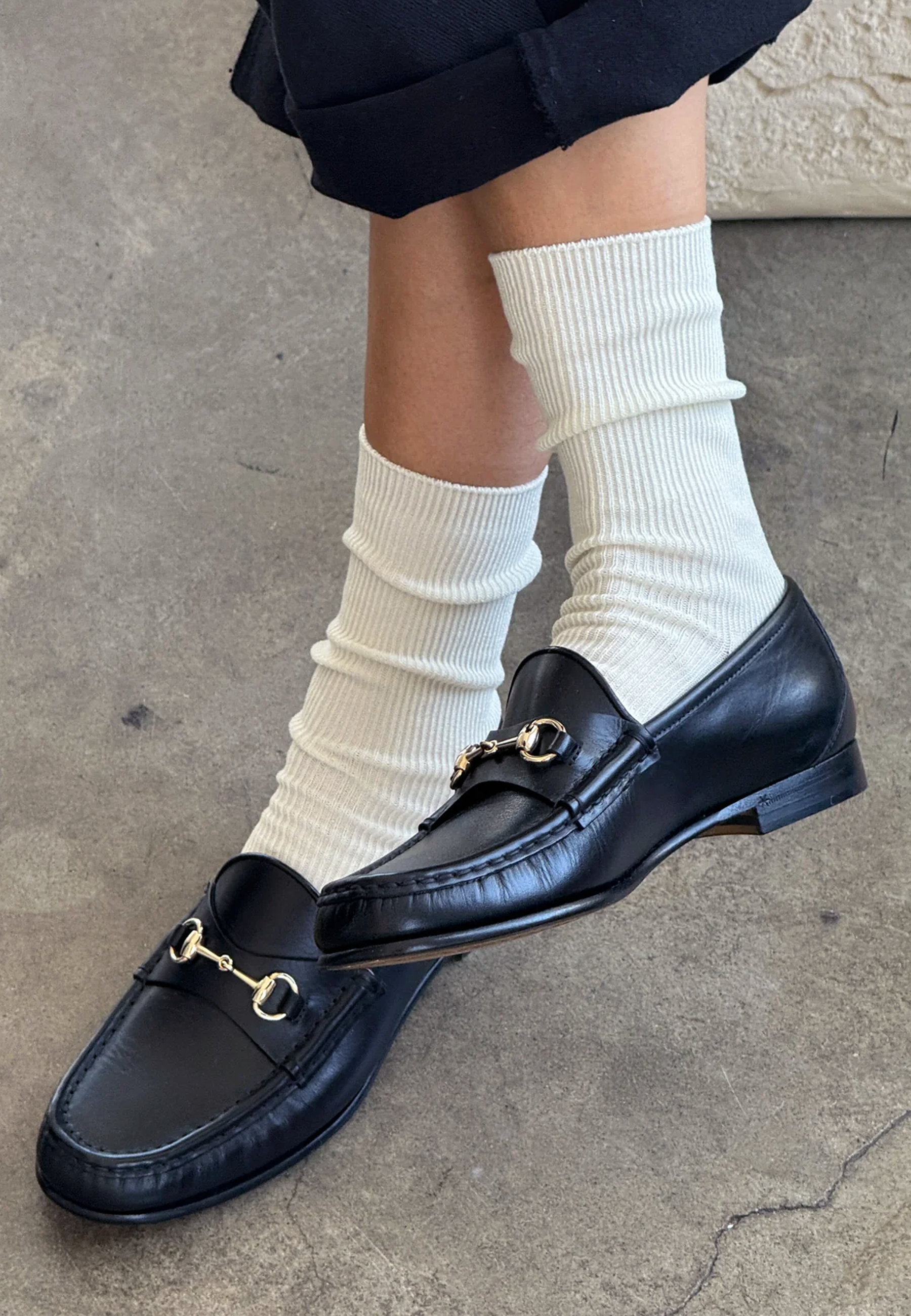 Crisp Step Socks - White