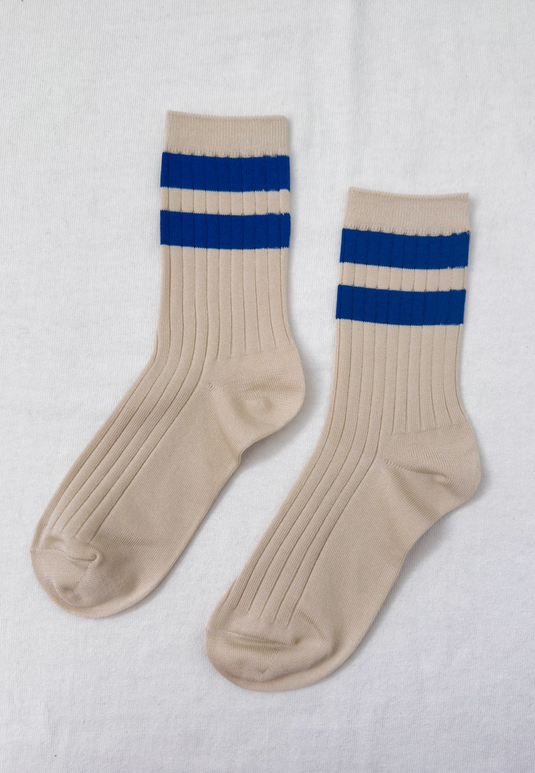 Her Varsity Socks - Azure