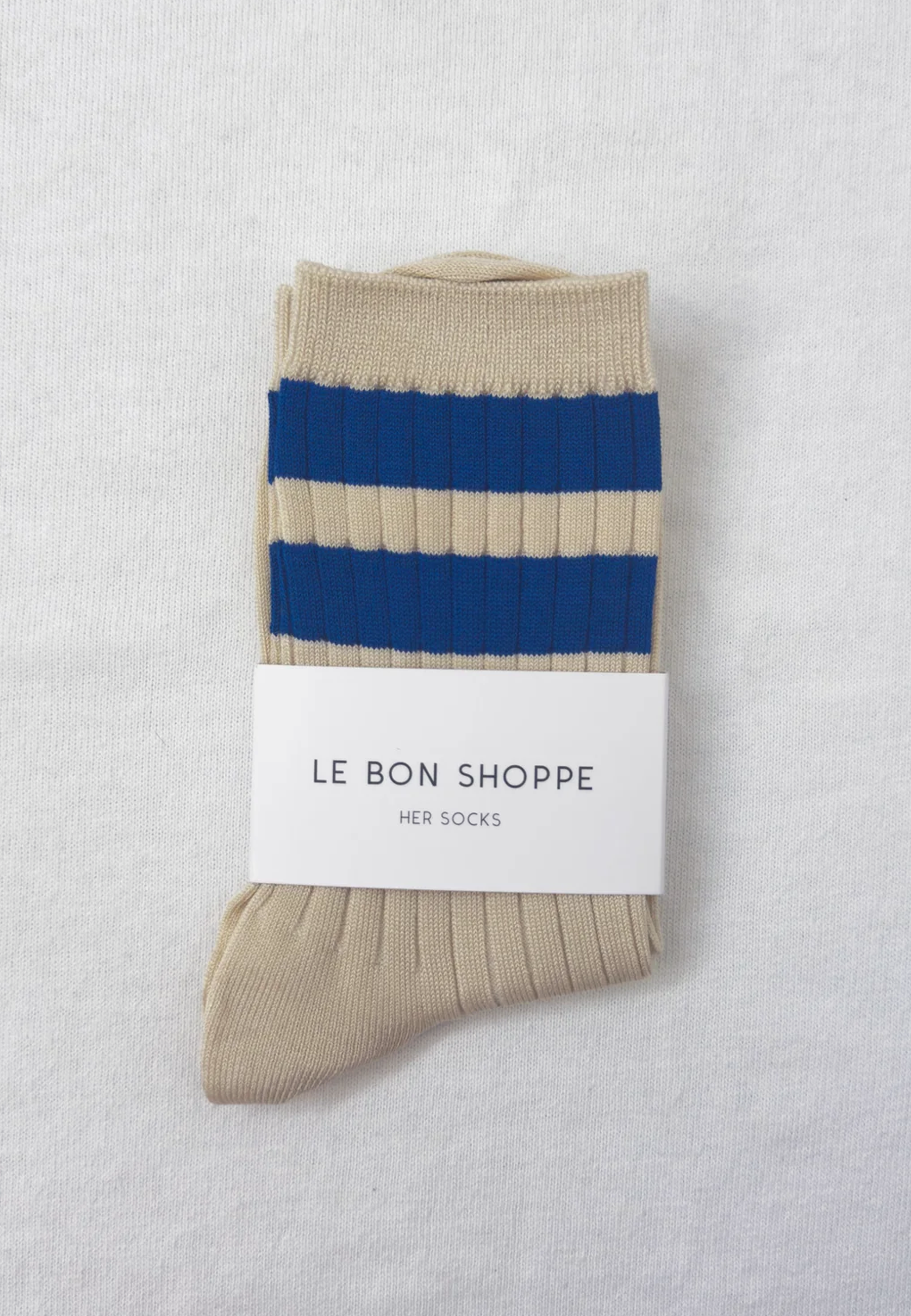 Her Varsity Socks - Azure