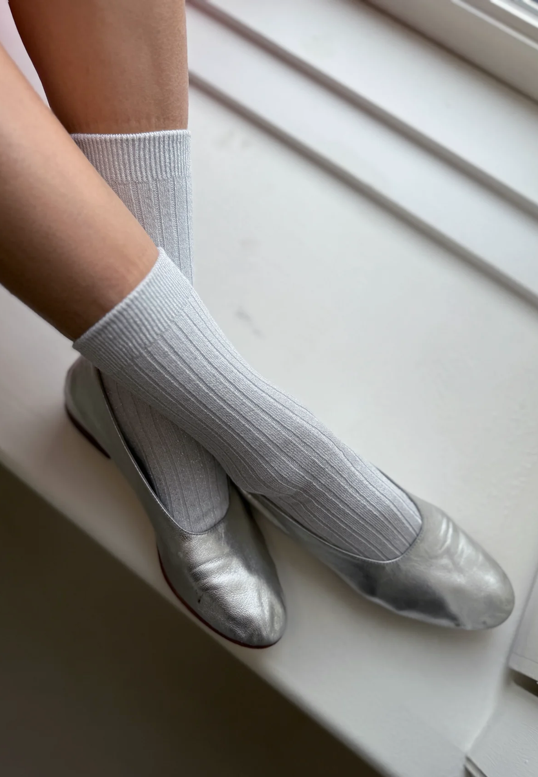 Her Socks Lurex - Snow White