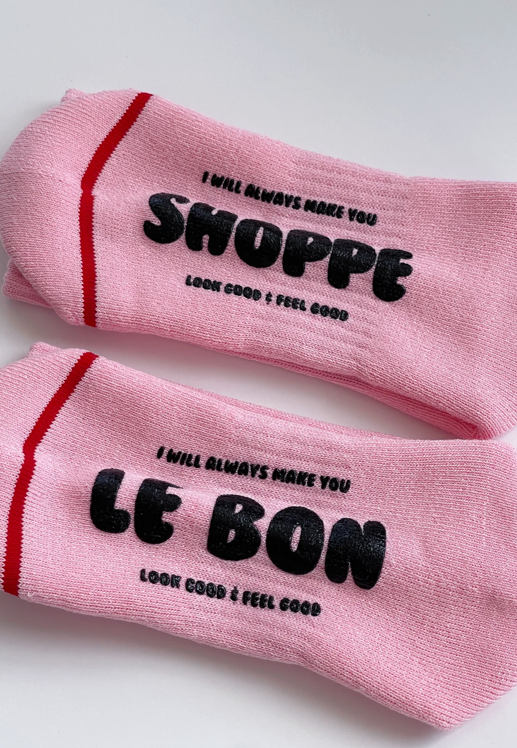 Hugger Socks - Pink/Black