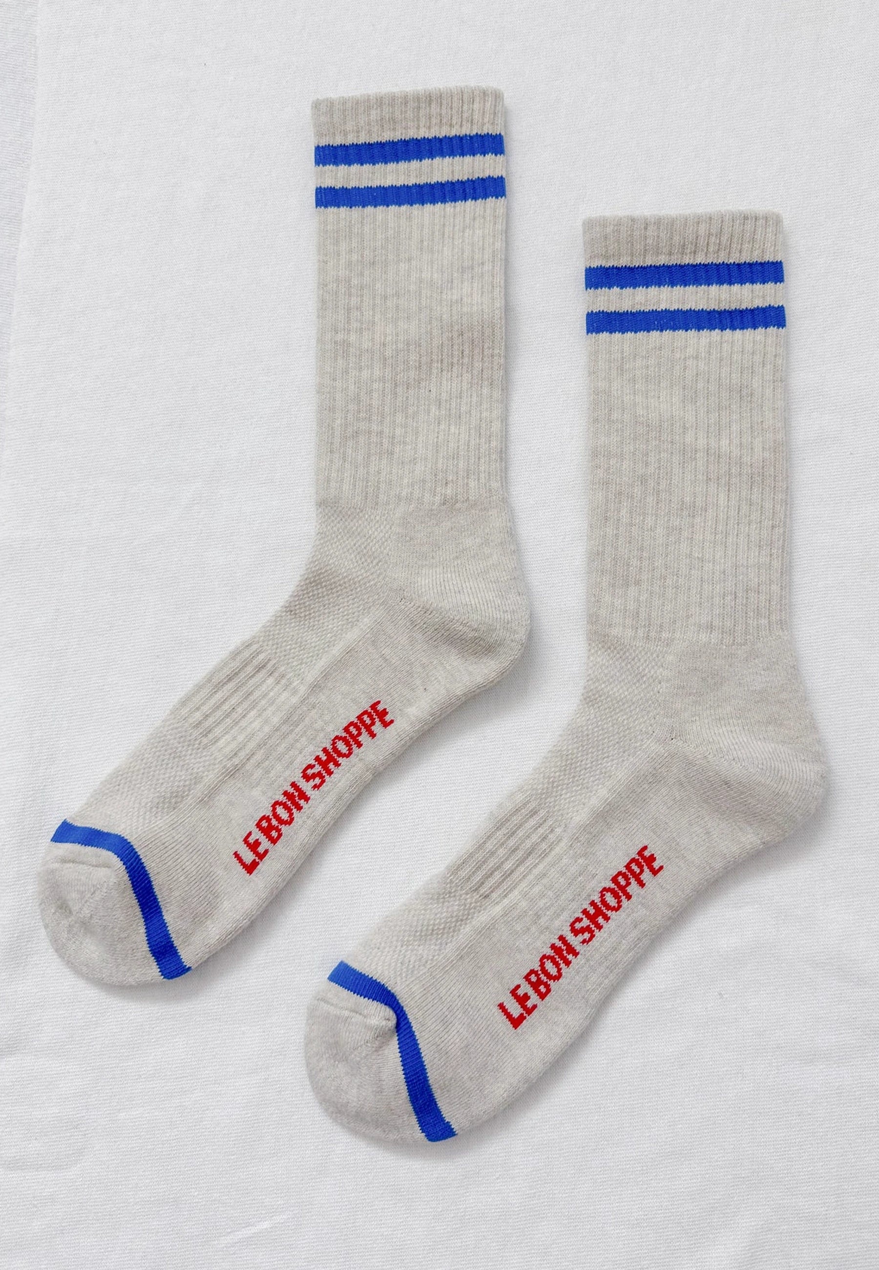 Extended Boyfriend Socks - Ice