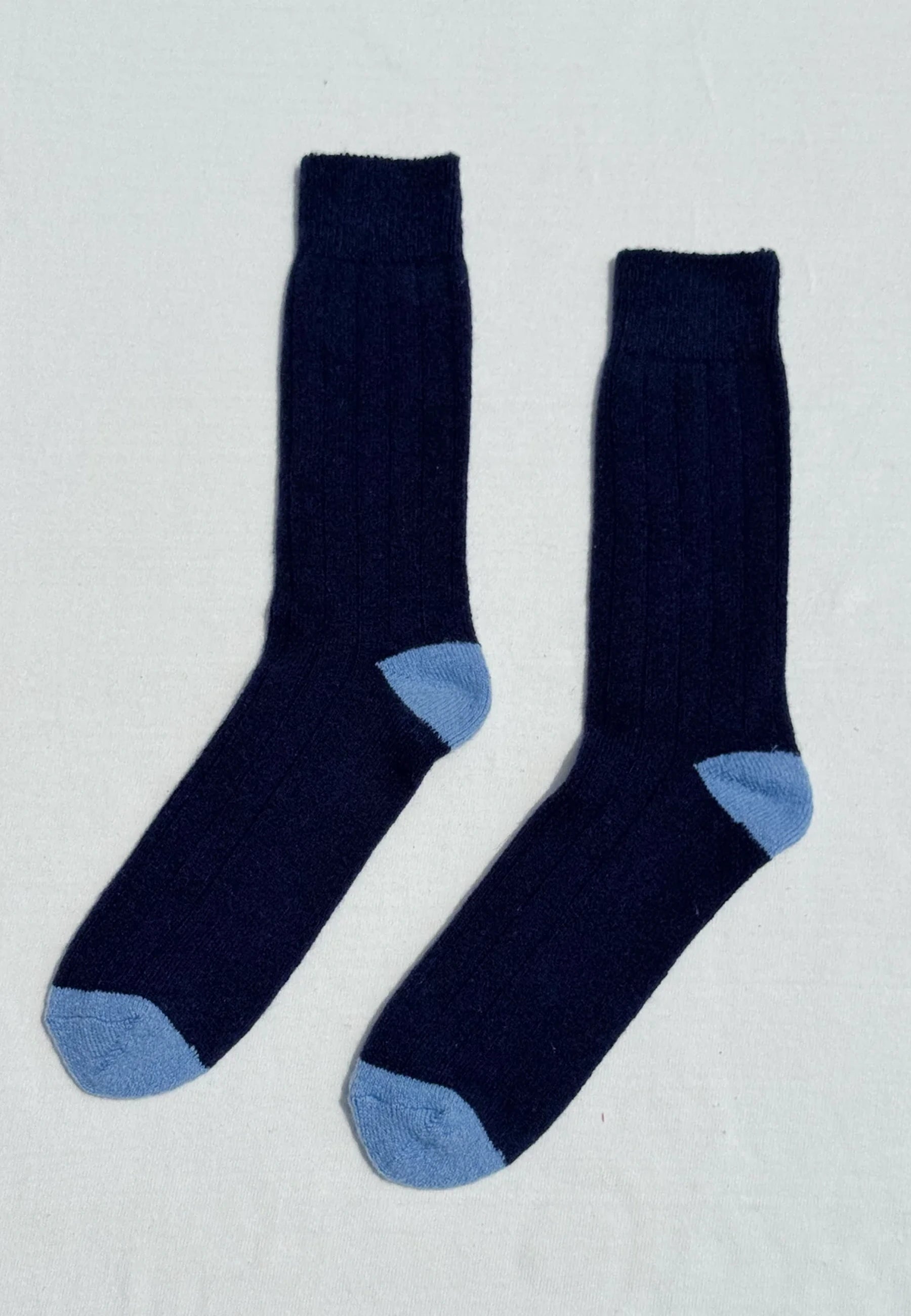 Extended Classic Cashmere Socks - Navy