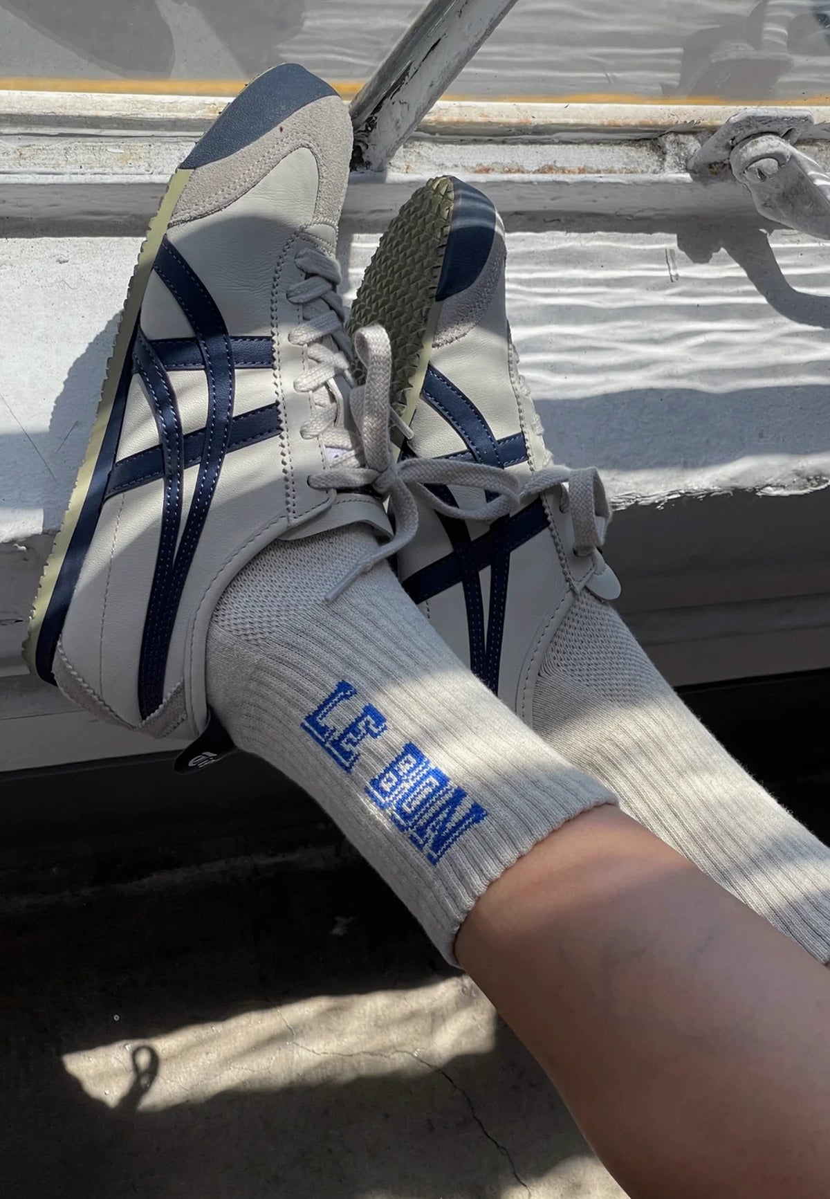 Preppy Socks - Ice/Blue