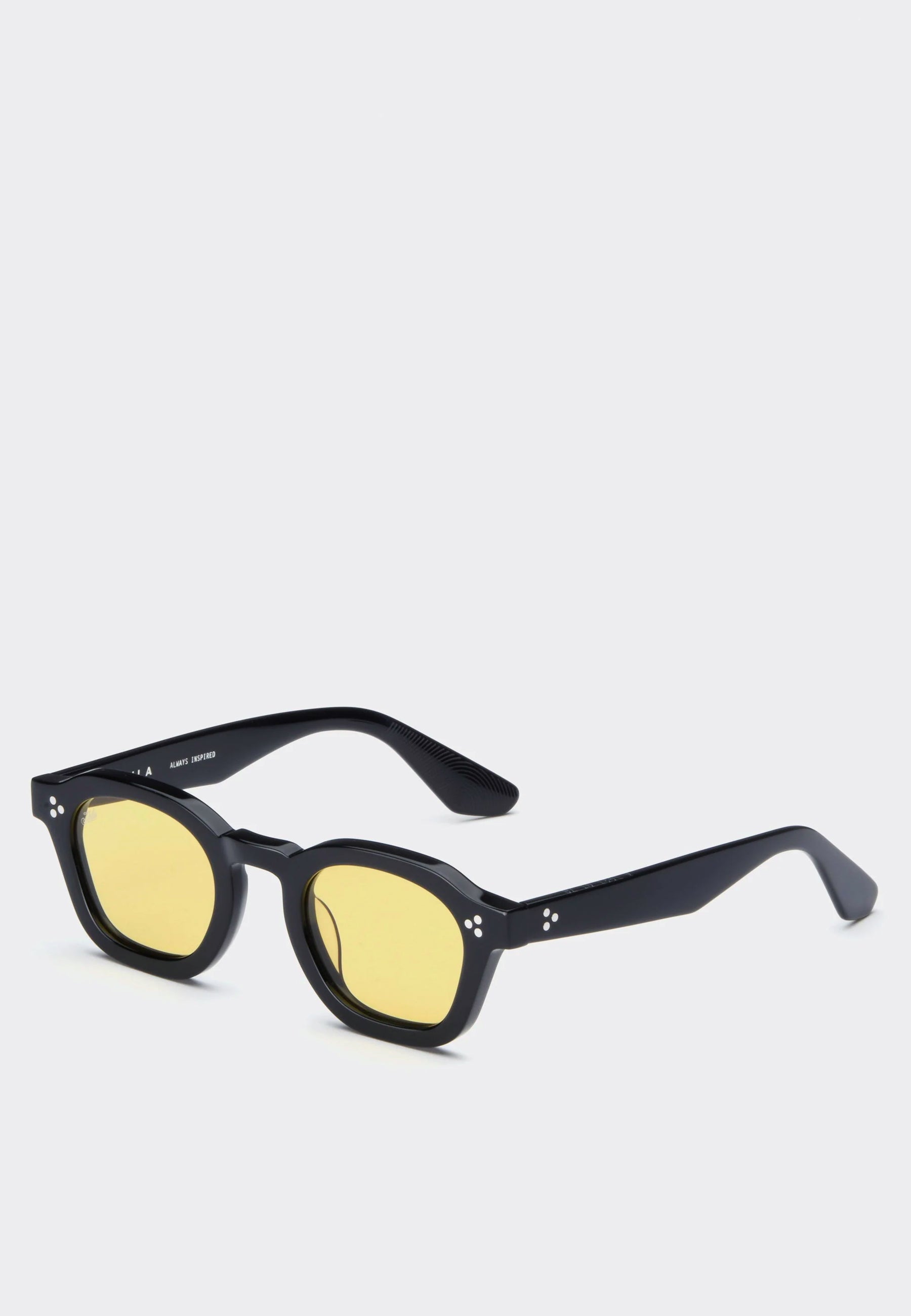 Logos Sunglasses - Black / Yellow