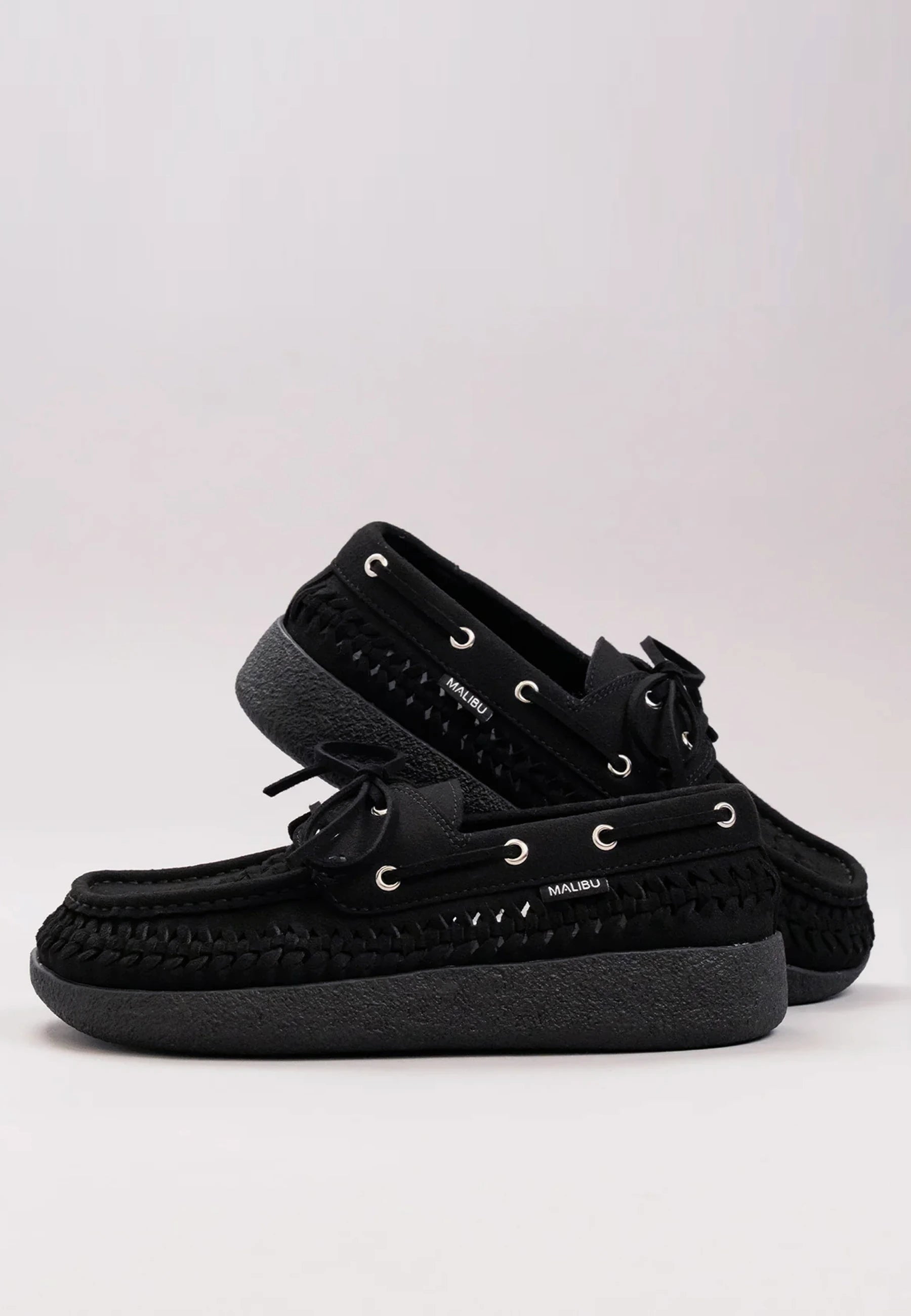 Skipper Boat Shoe - Black/Black