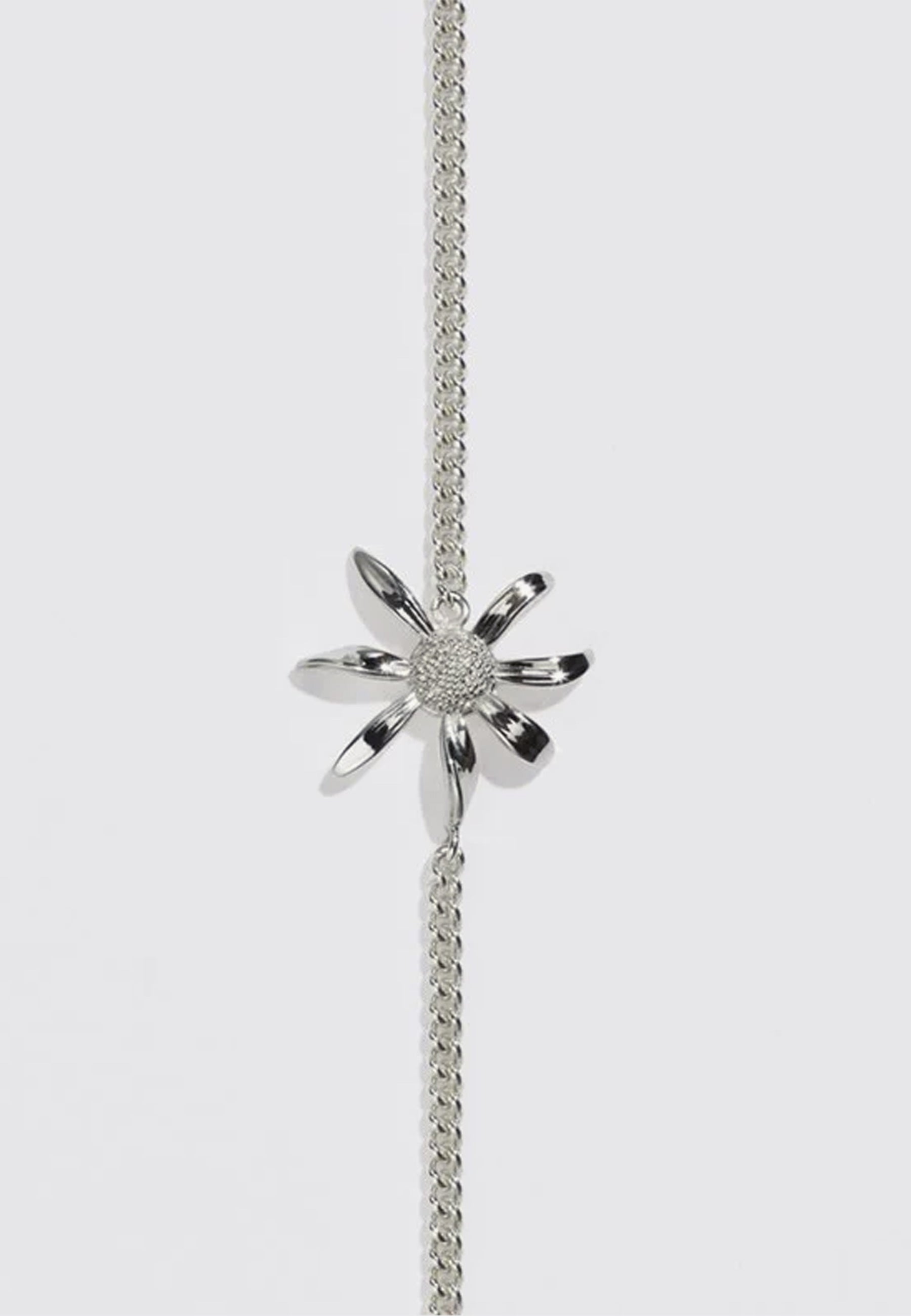 Daisy Charm Bracelet - Silver