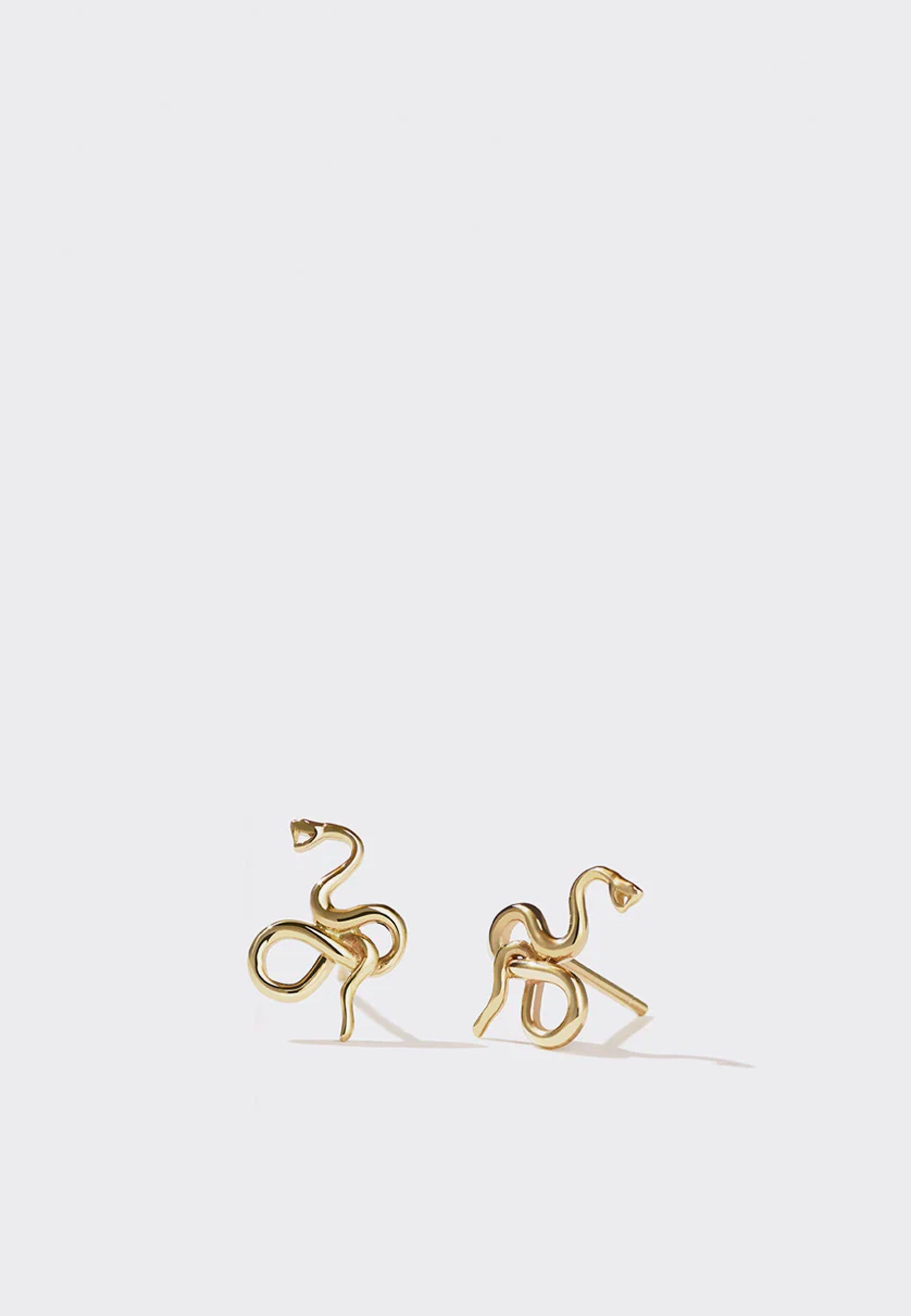 Medusa Stud Earrings - Gold Plated