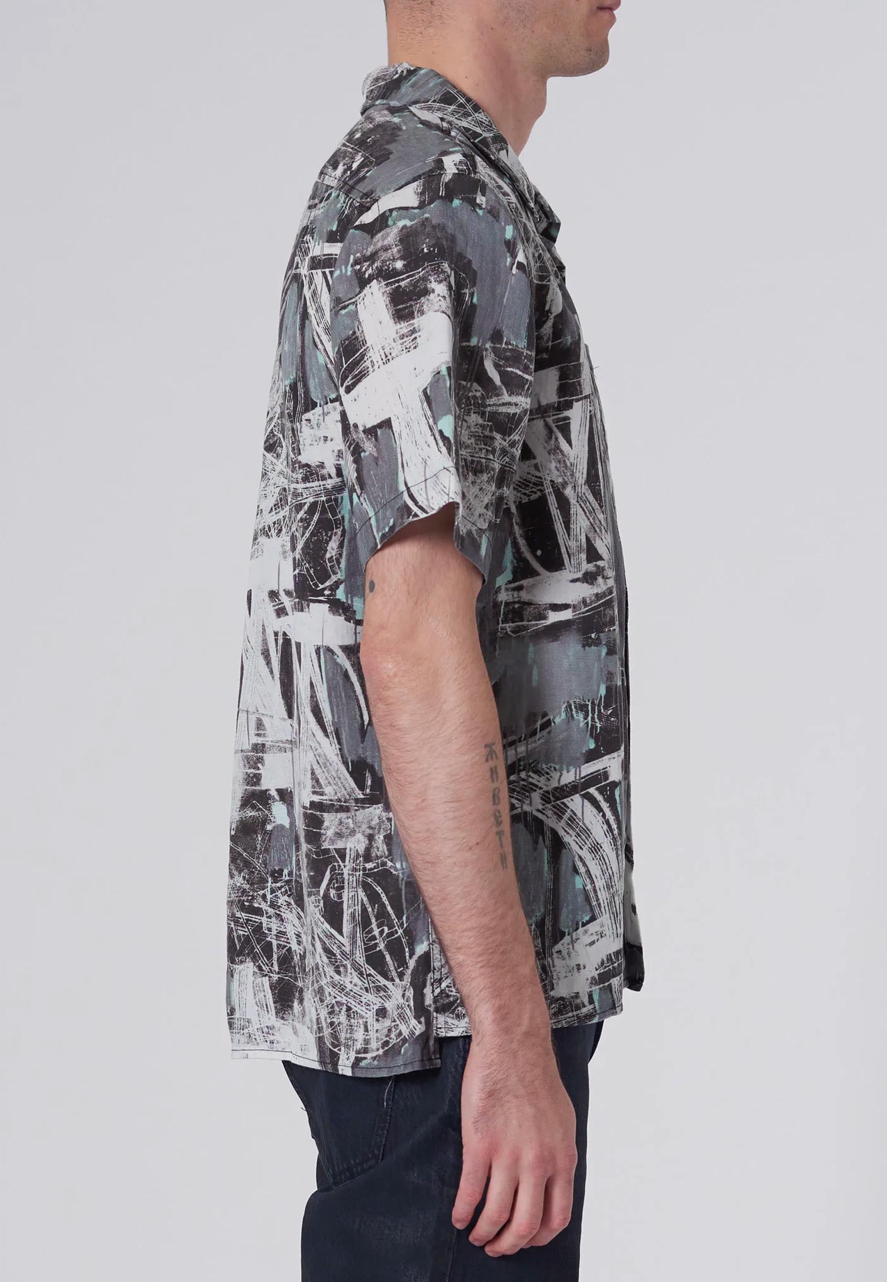 Yu Art S/S Shirt - Aqua Green