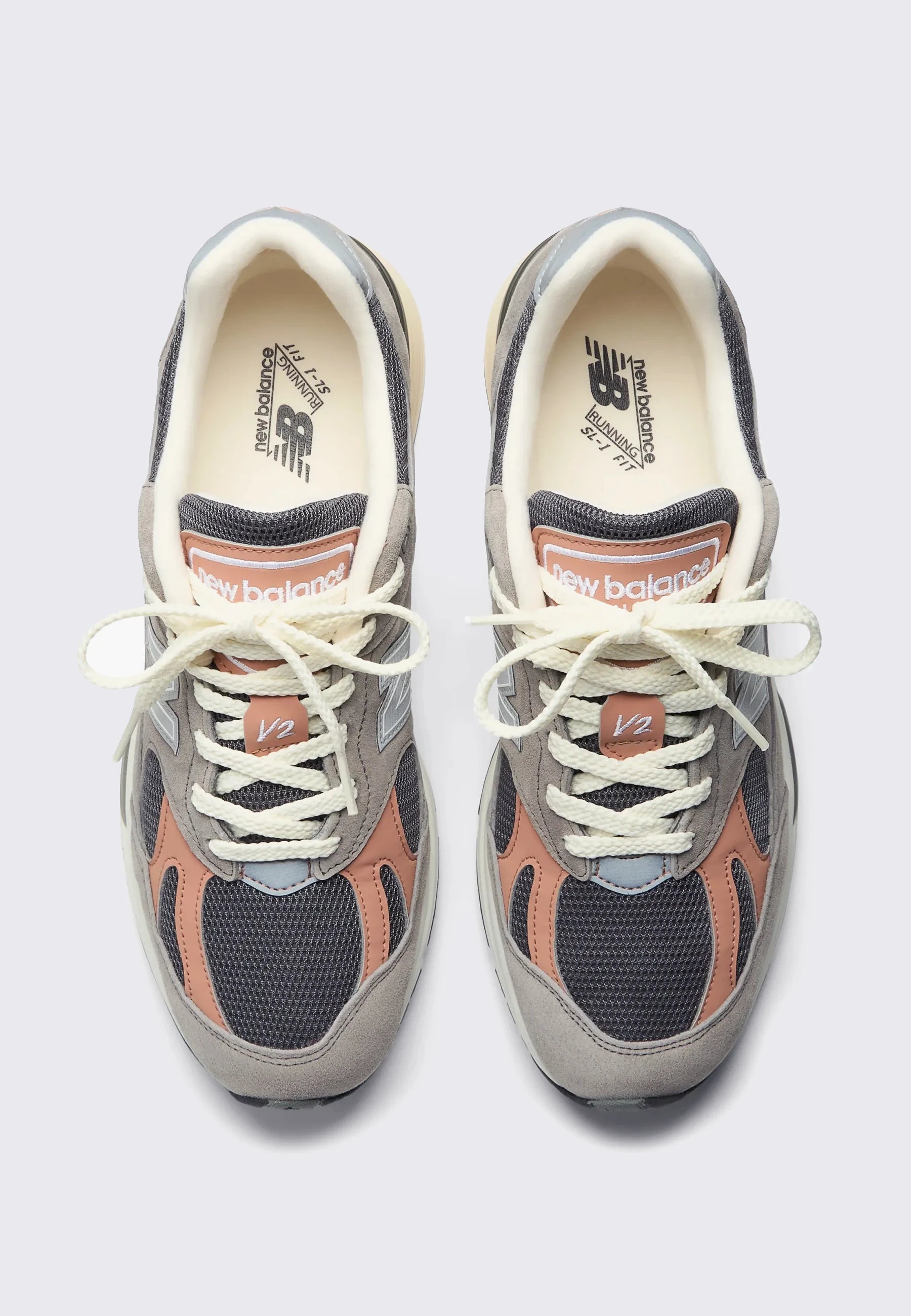 Made in UK 991v2 - Elephant Skin/Dark Gull Grey - U991GC2