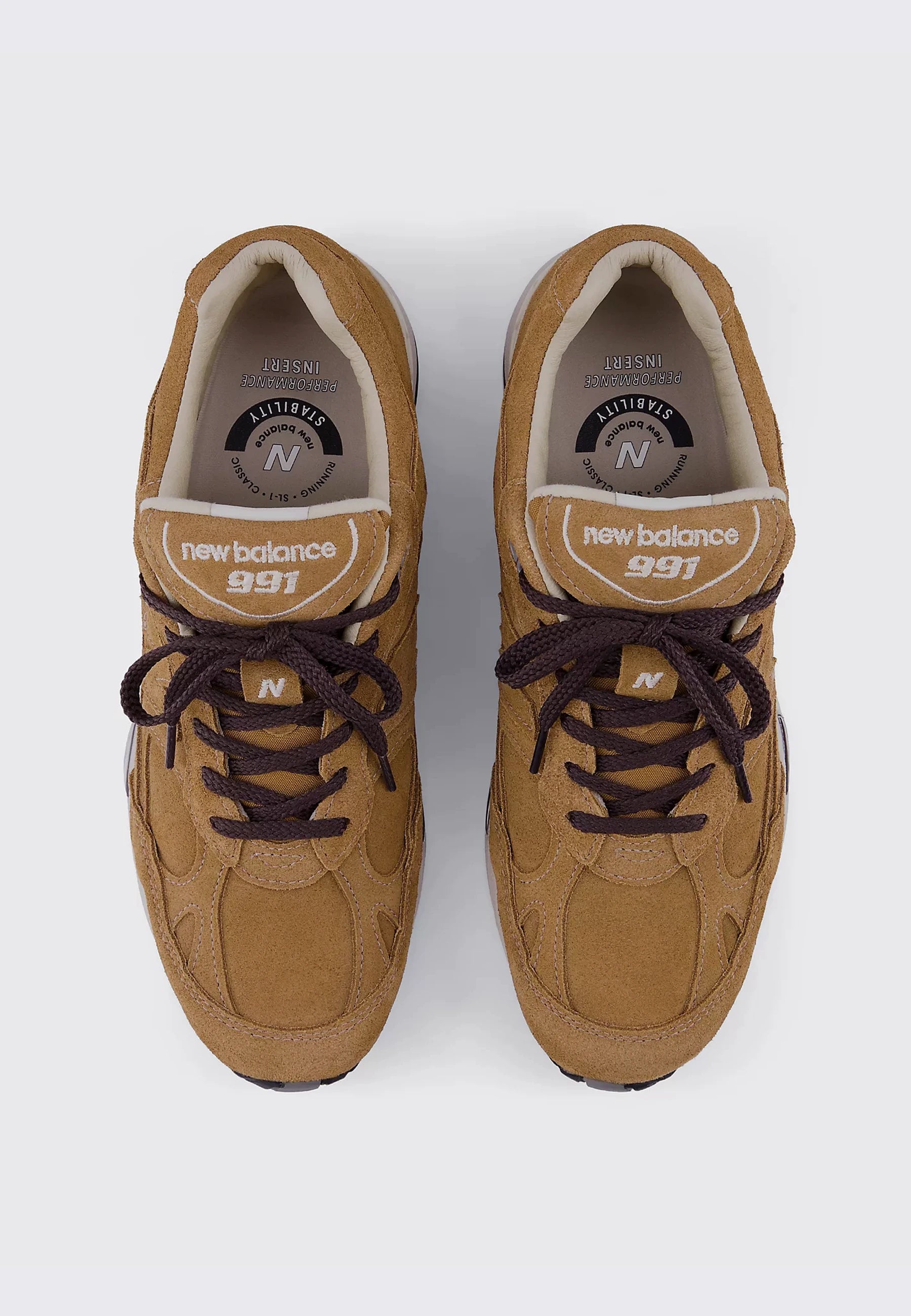 Made in UK 991v2 - Luxe Suede Dijon/Castle Wall - M991CM1
