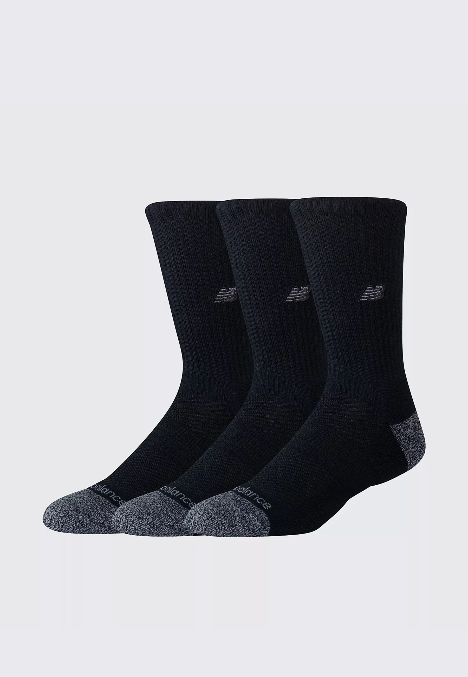 Active Premium Crew 3 Pack - Black