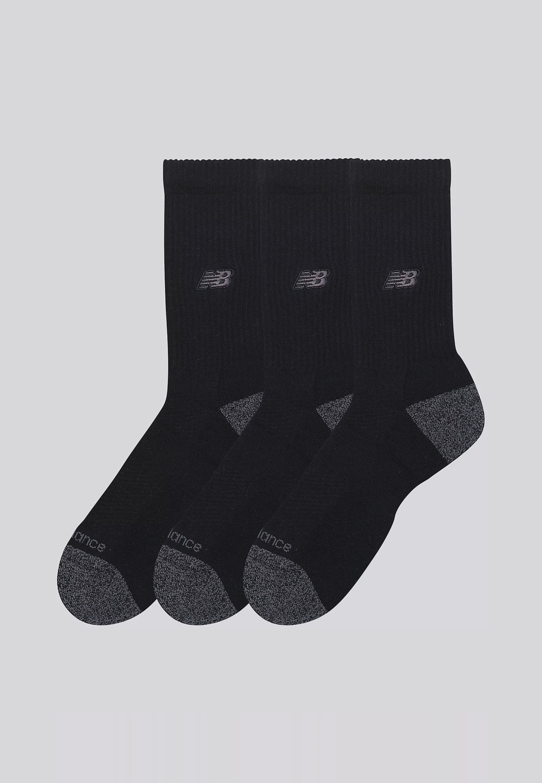 Active Premium Crew 3 Pack - Black