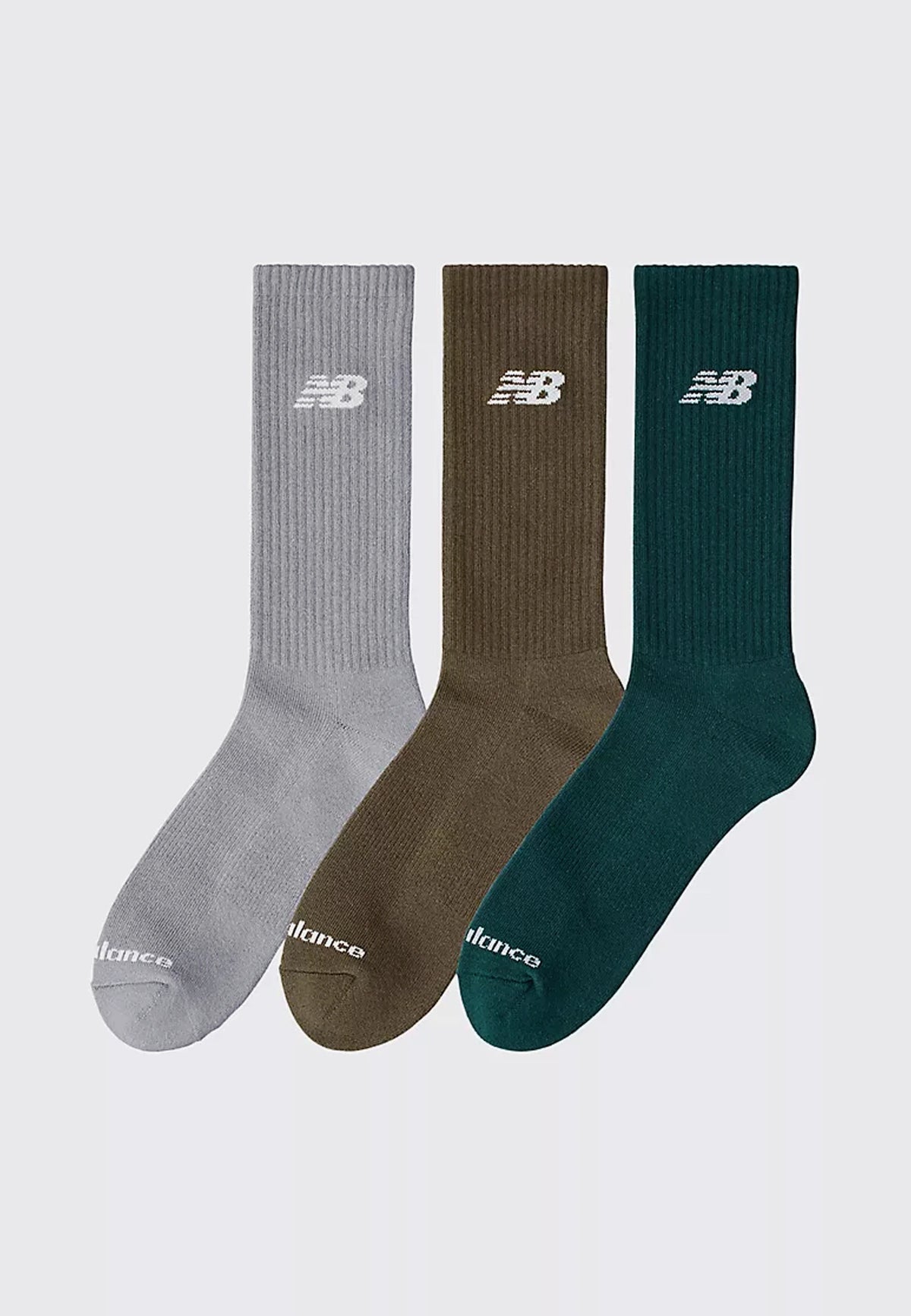 Everyday Crew 3 Pack Socks - Nordic Green/Wakame