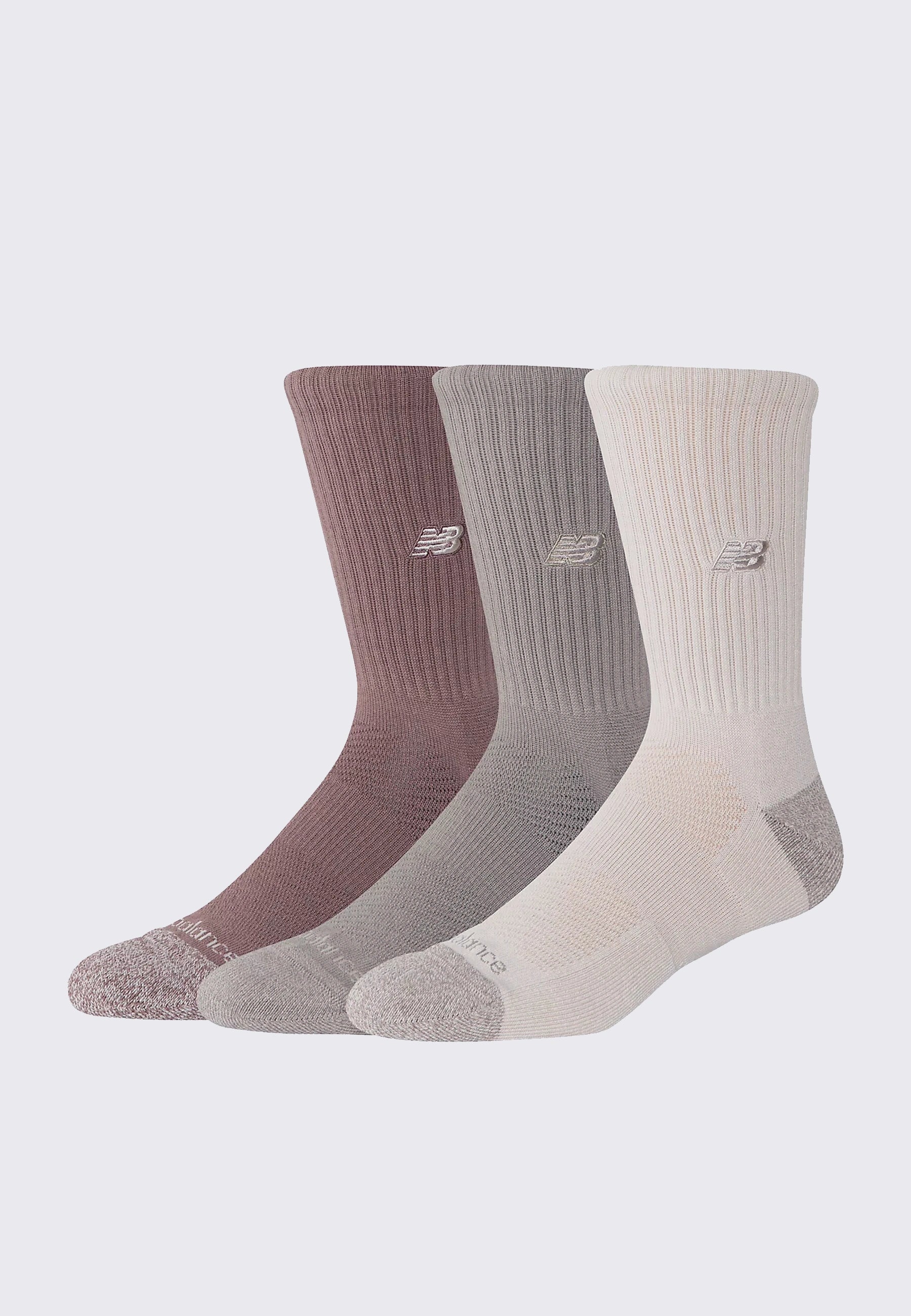 Active Premium Crew 3 Pack - Linen/Arid Stone