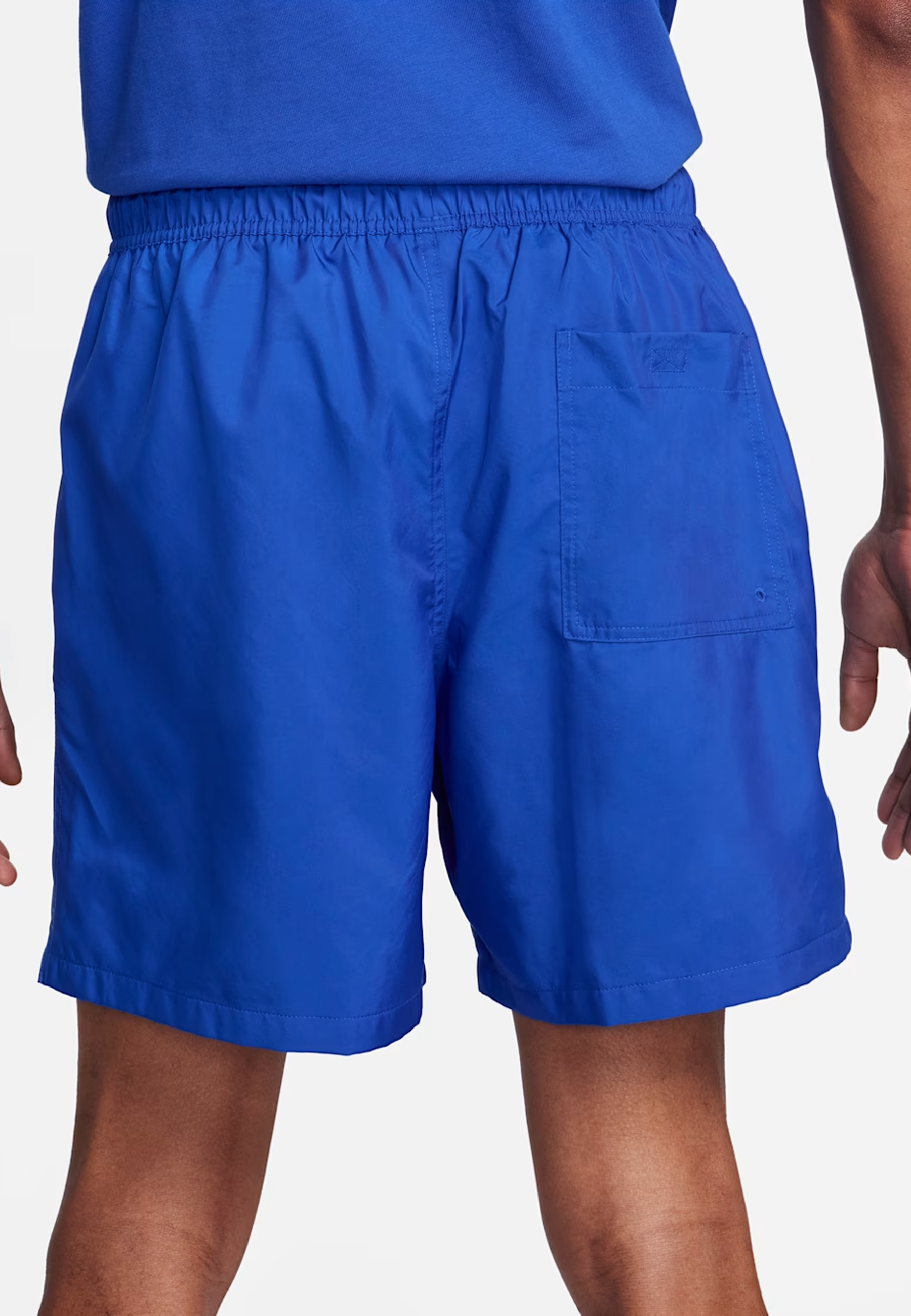 Club Woven Flow Shorts - Game Royal/White