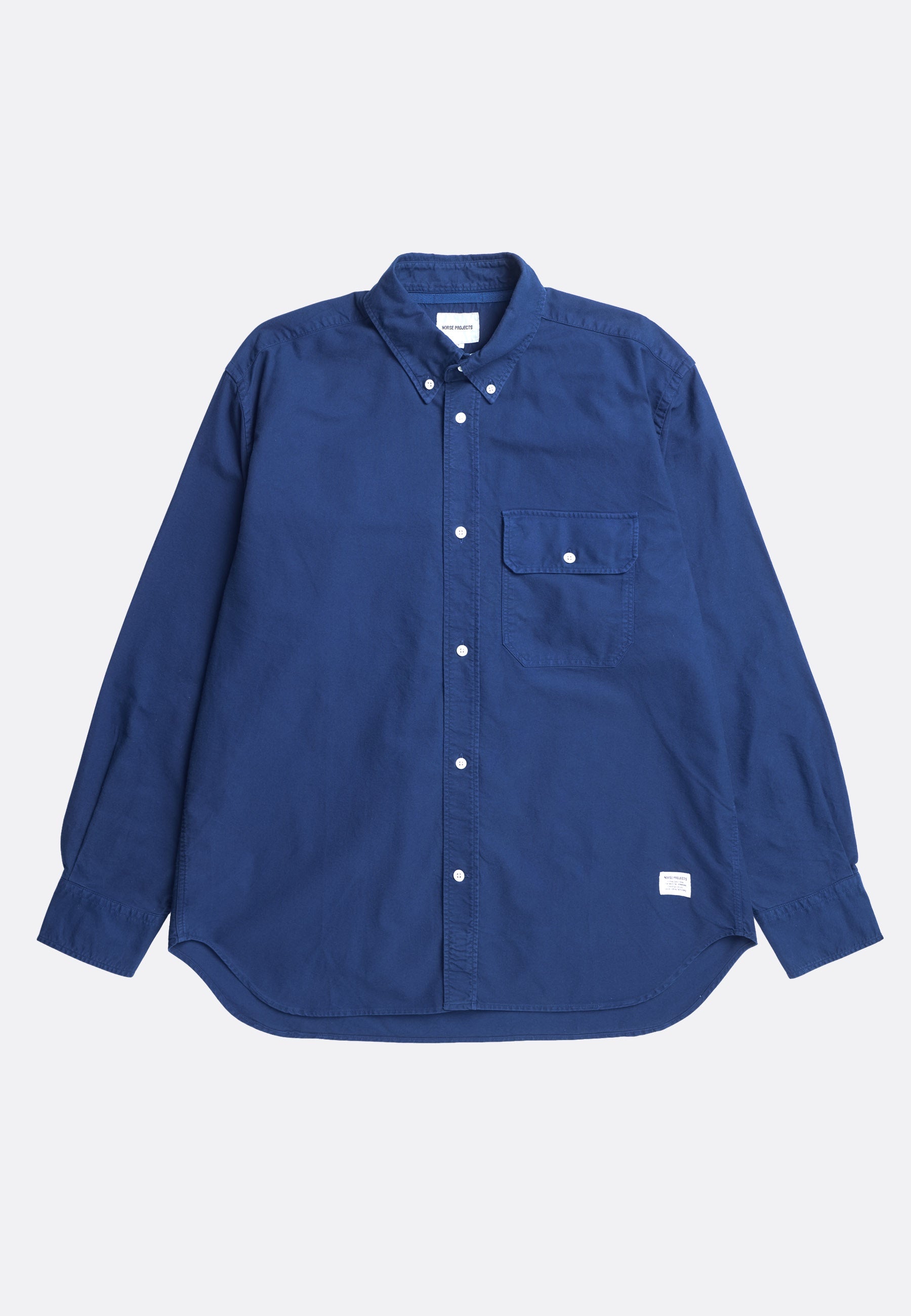 Algot Cotton Ripstop Relaxed Shirt - Workwear Blue