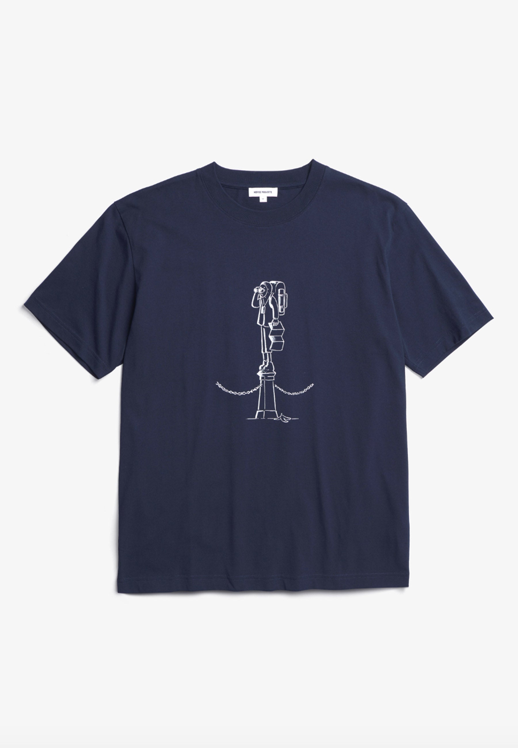 Norse x Daniel Frost Map Master T-Shirt - Dark Navy