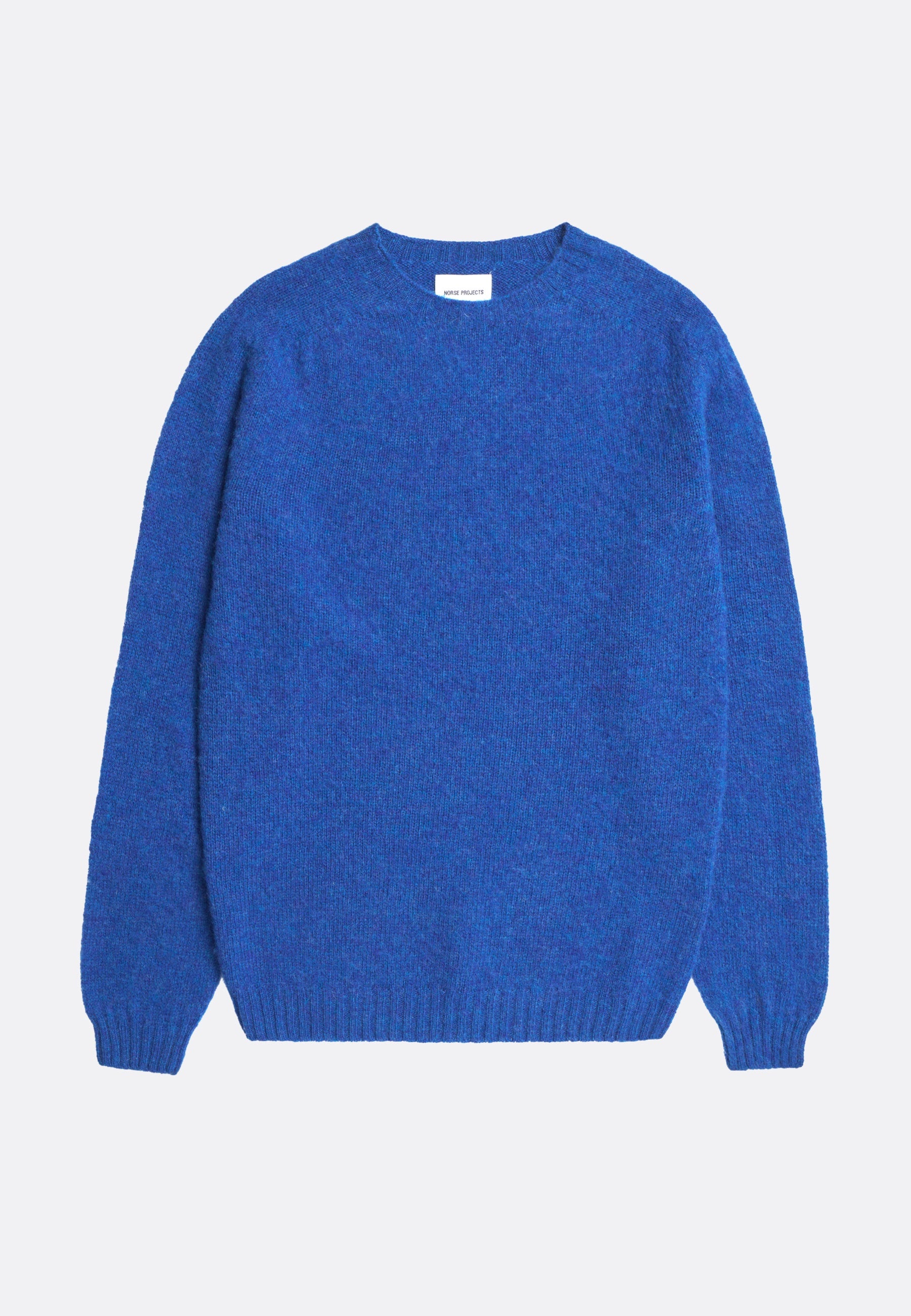 Birnir Brushed Lambswool Sweater - Estate Blue