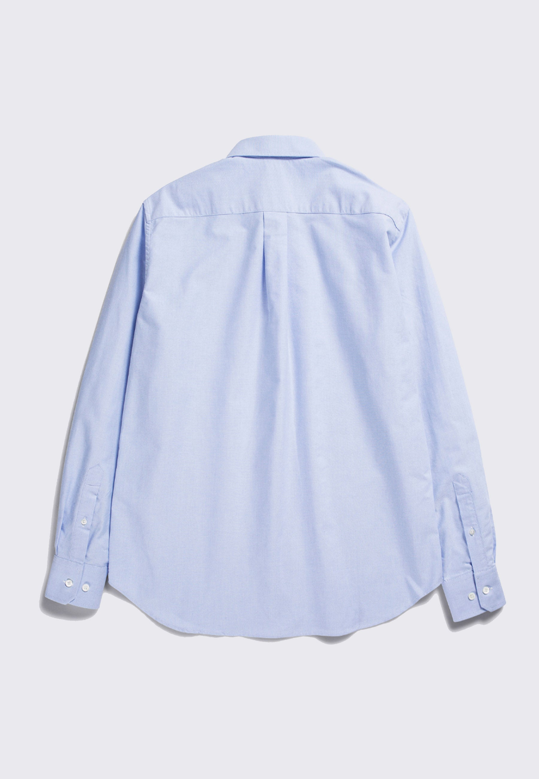 Algot Oxford Monogram Shirt - Blue Stripe