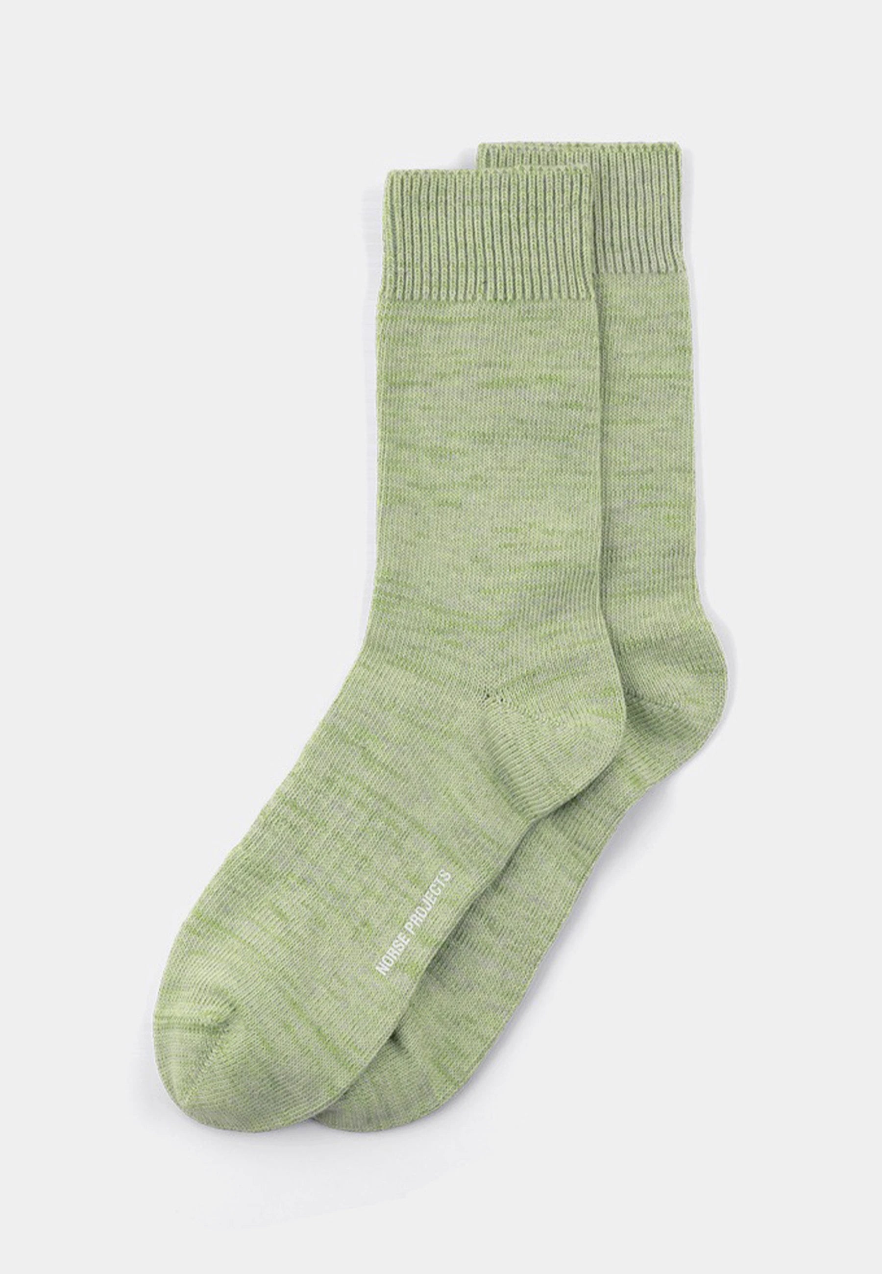 Bykle Heavy Cotton Twist Sock - Basil