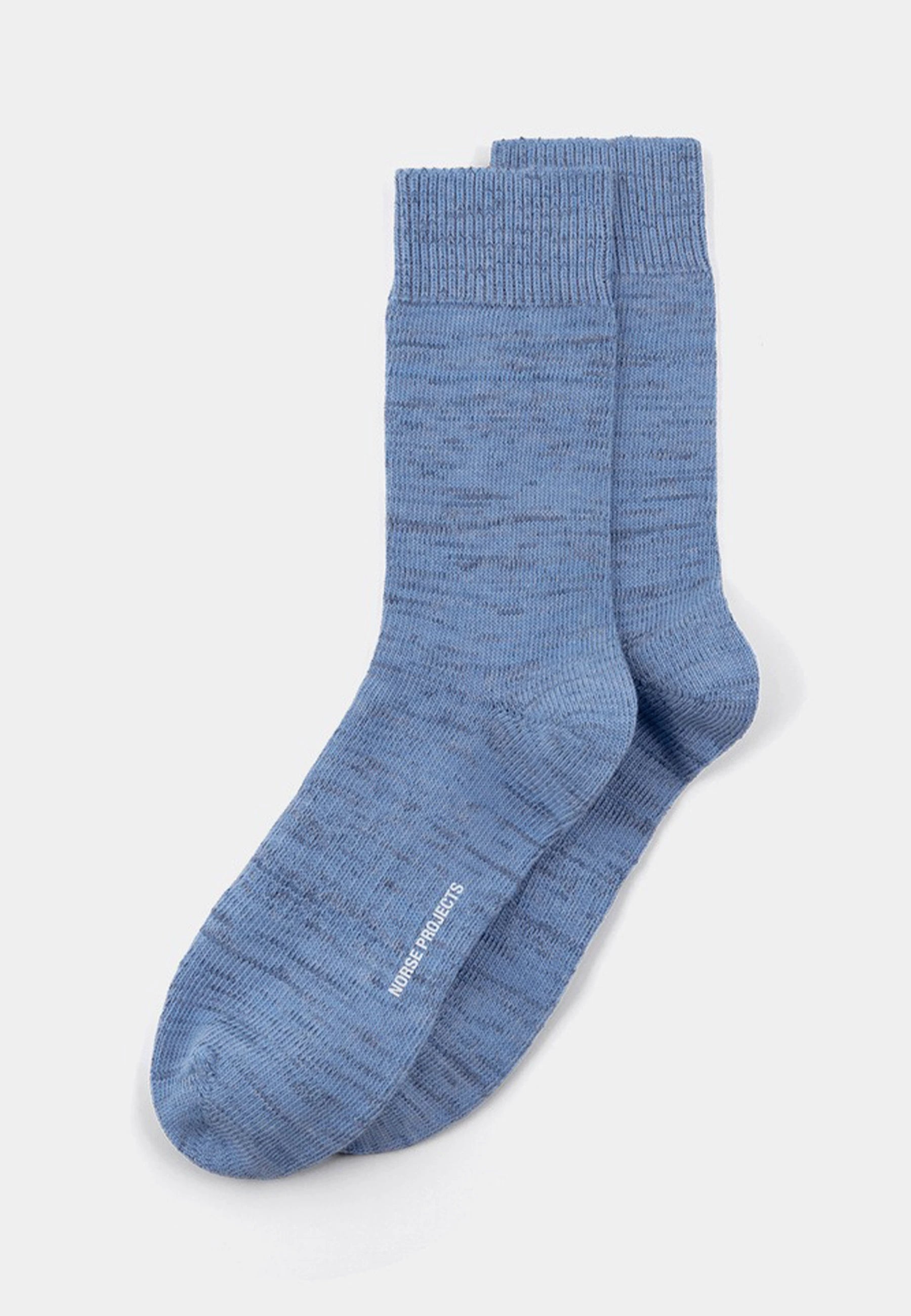 Bykle Heavy Cotton Twist Sock - Bel Air Blue