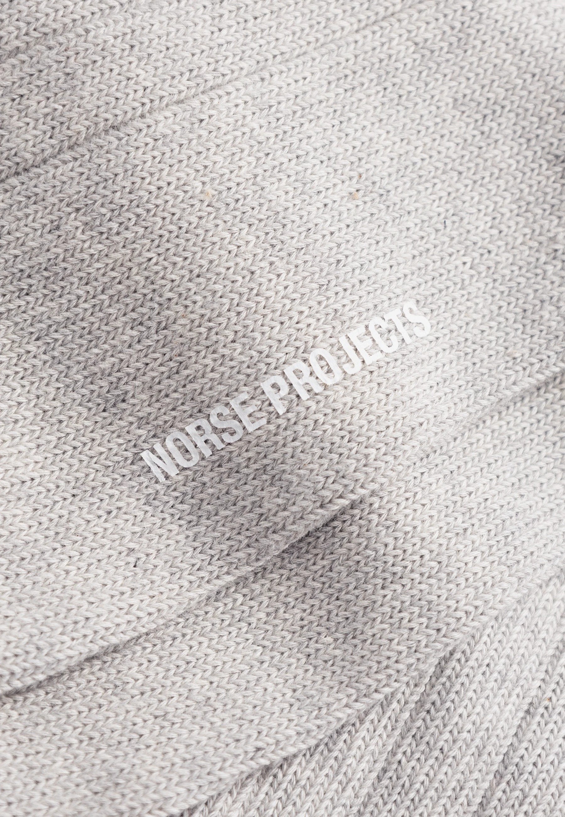 Bykle Cordura Wide Rib Sock - Light Grey Melange