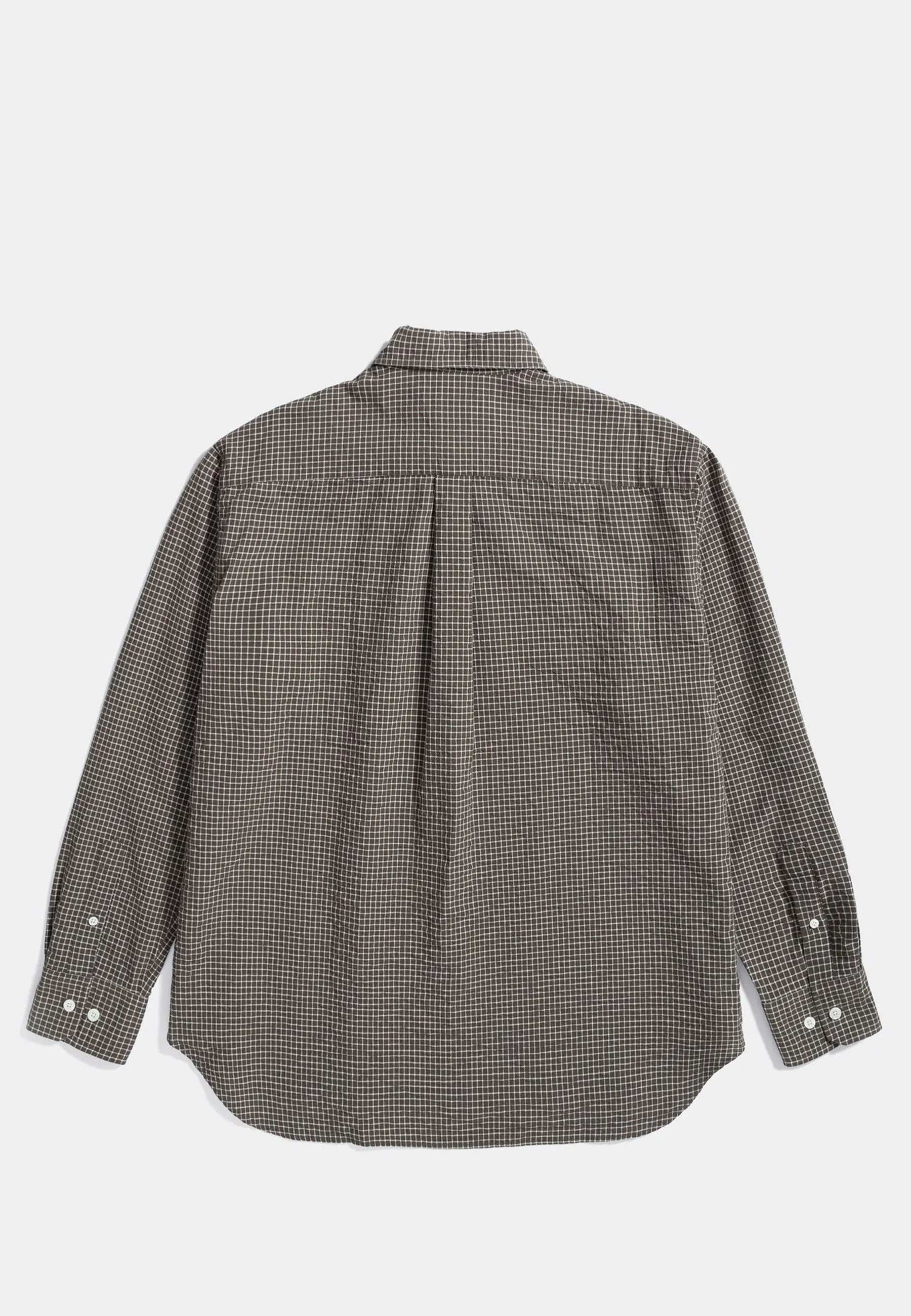 Espevik Check Oversized Shirt - Taupe