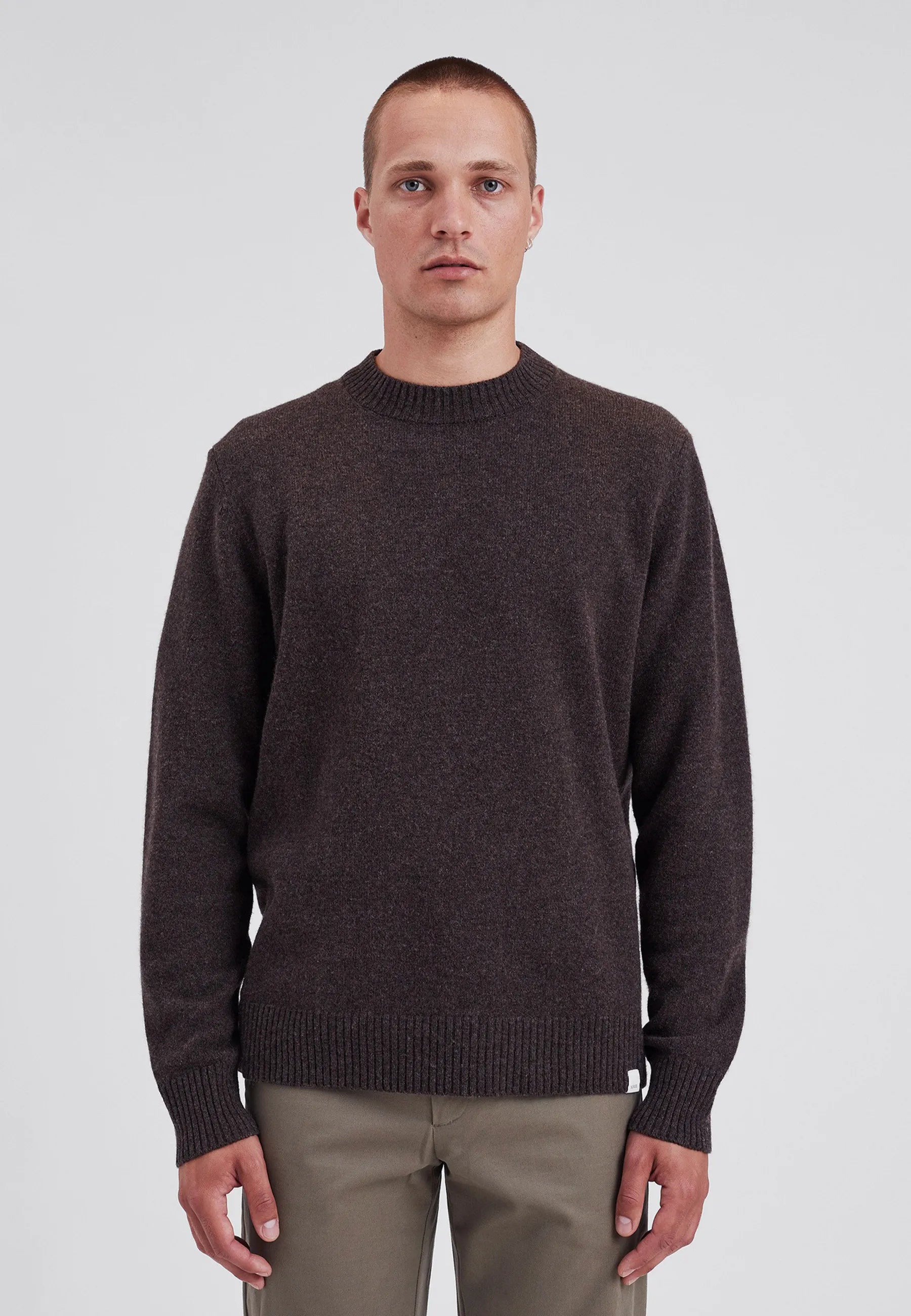 Standard Merino Lambswool Sweater - Heathland Brown