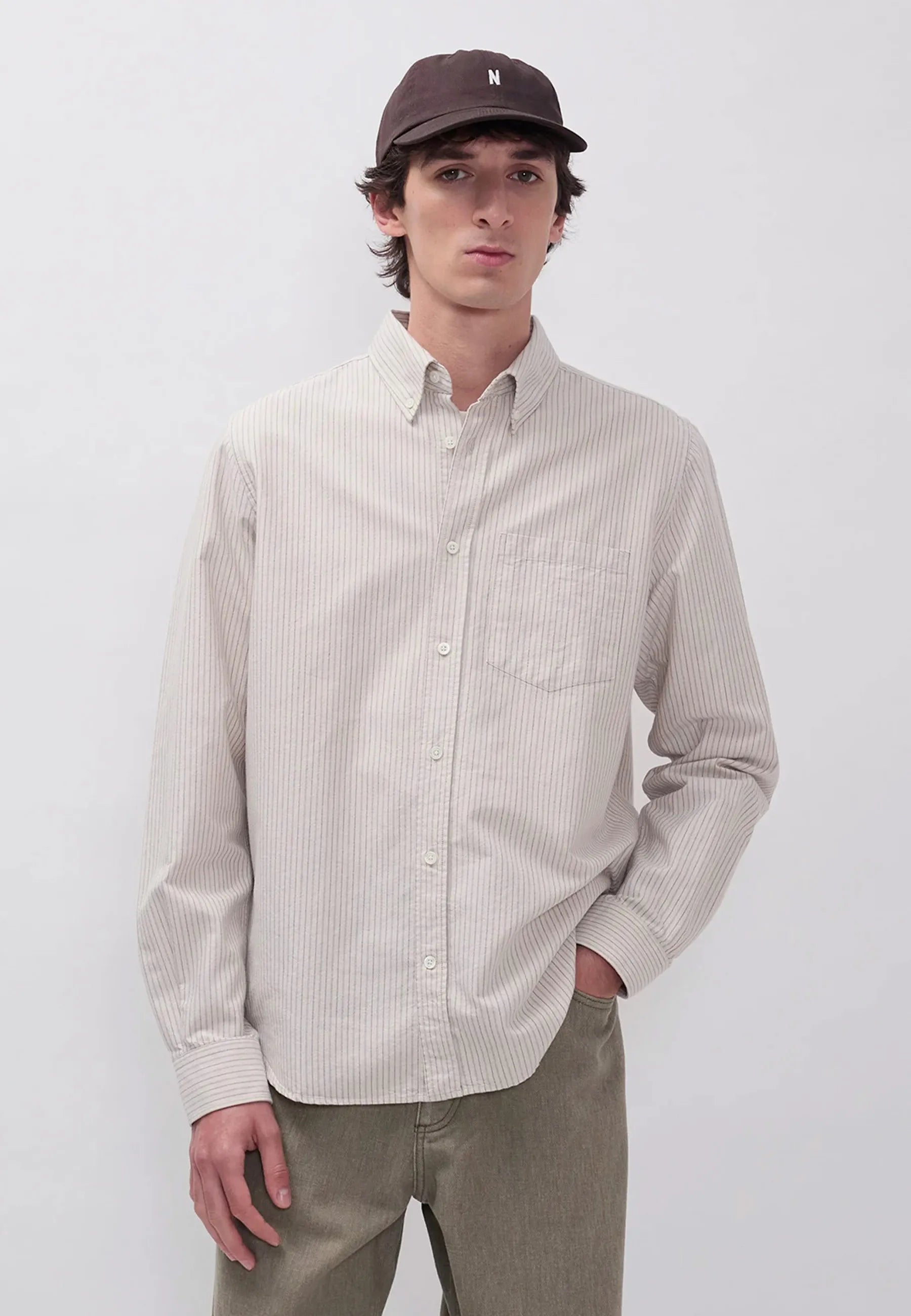 Standard Oxford BD Shirt - Dark Dust Green