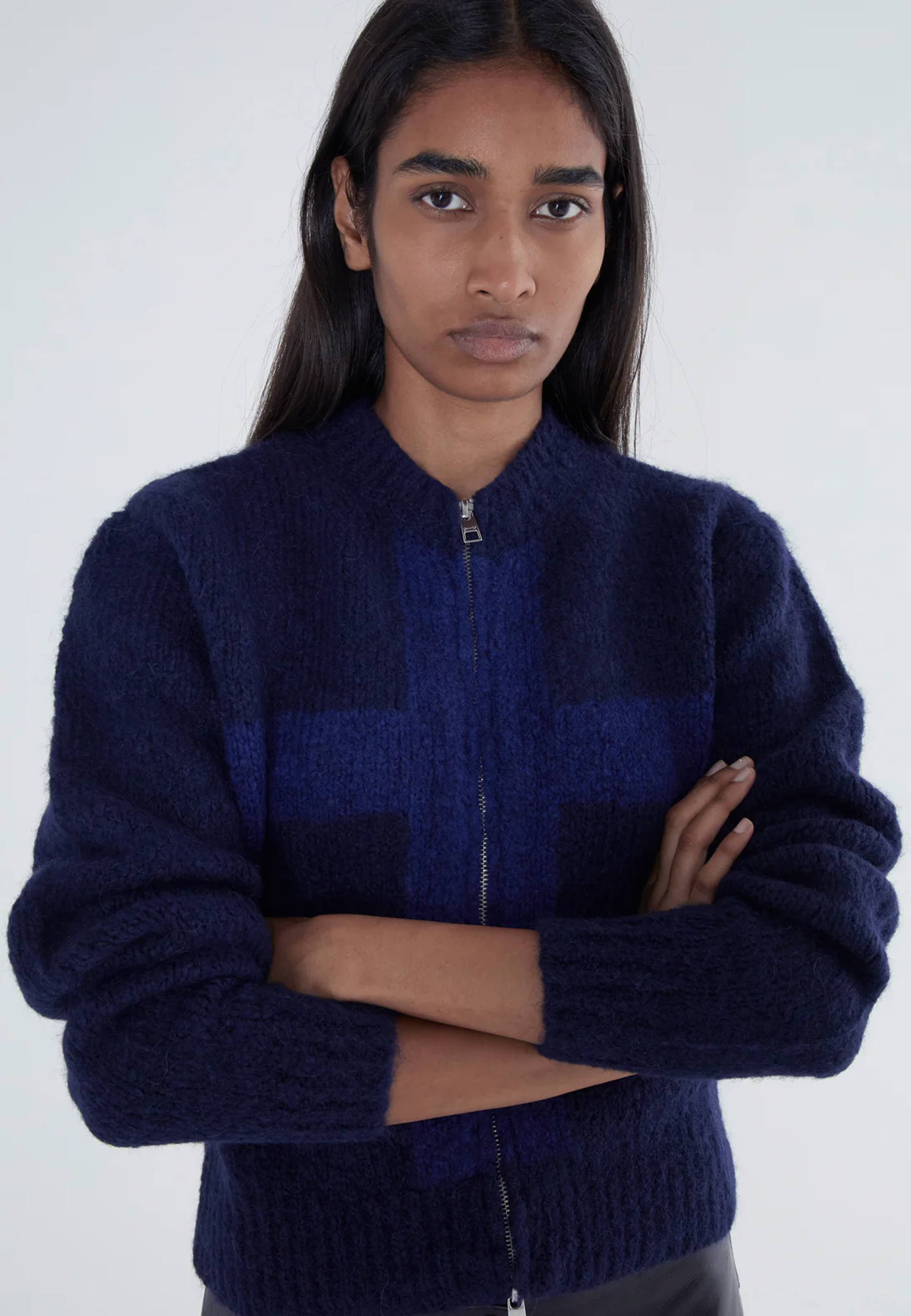 Cruz Zip Knit - Blue