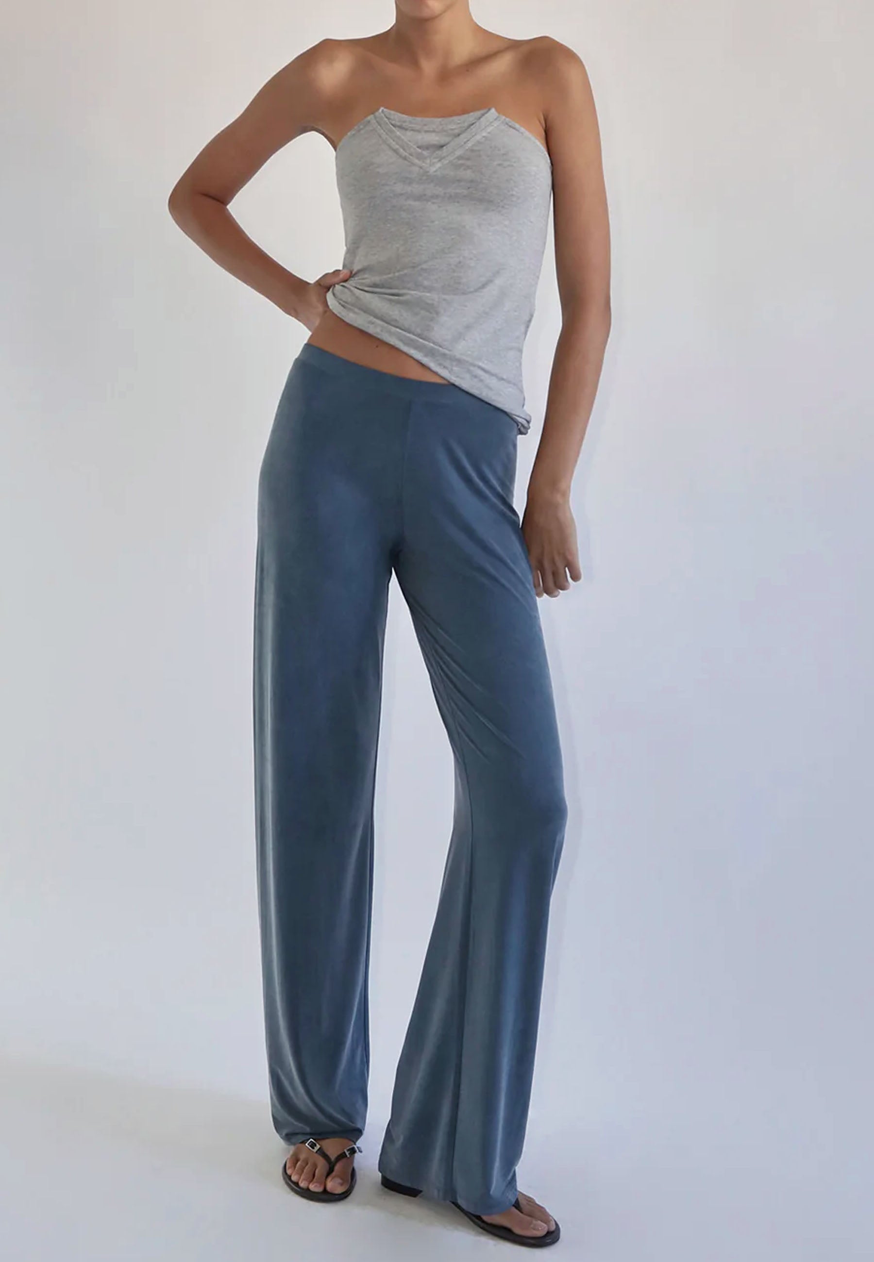 Paloma Wool | Buy Folded V-neck top - Grey online | Good As Gold, NZ