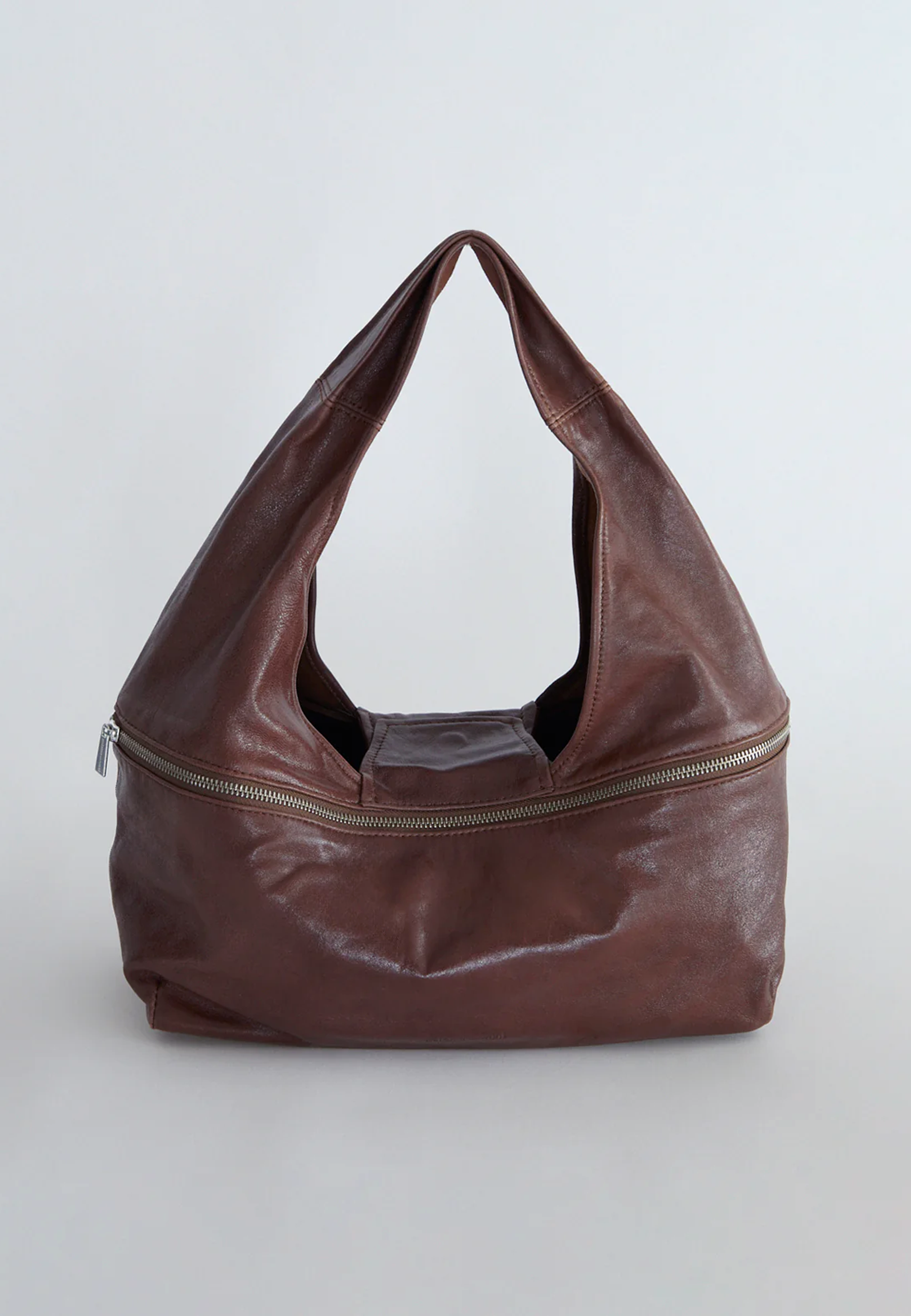 Riba Zip Bag - Brown