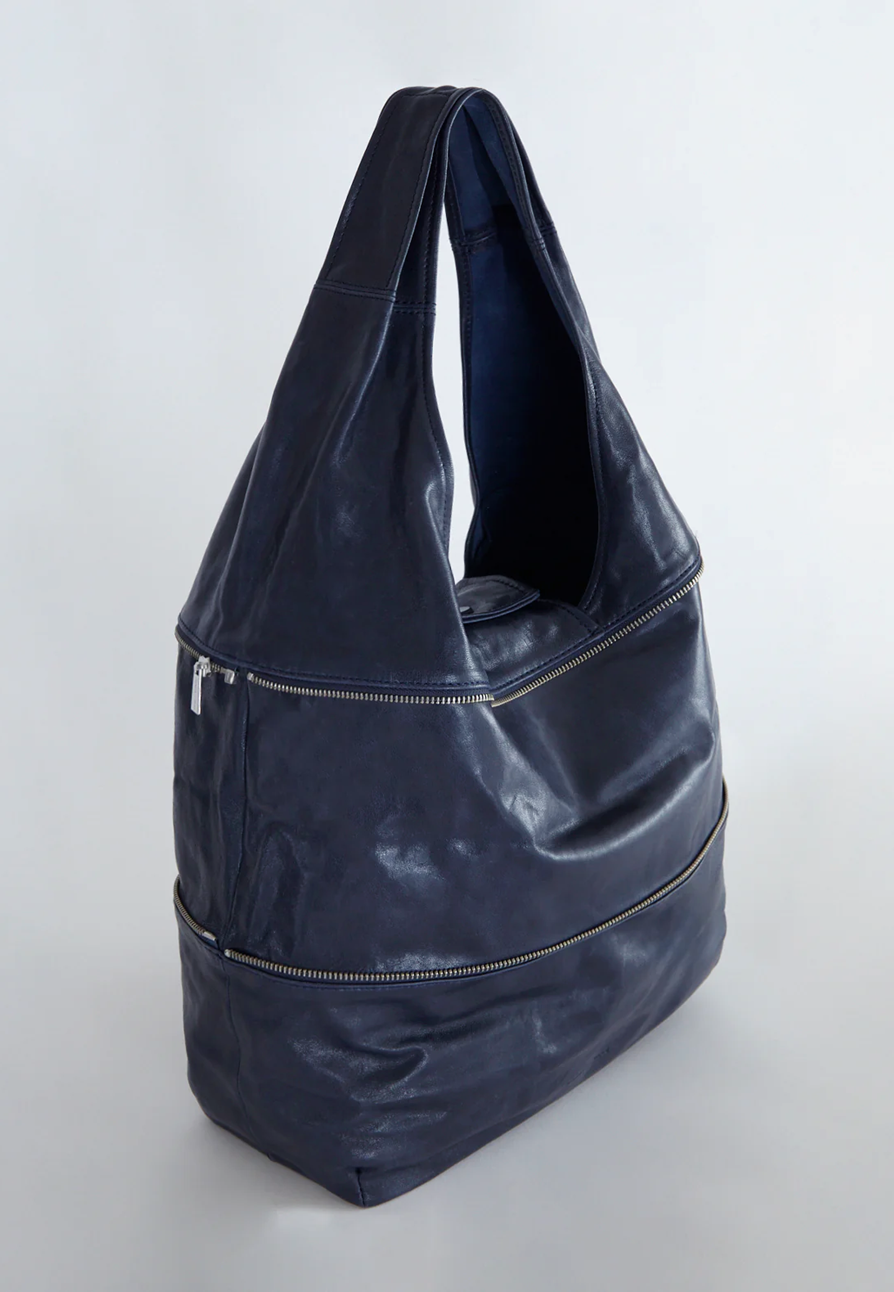 Riba Zip Bag - Greyish Blue