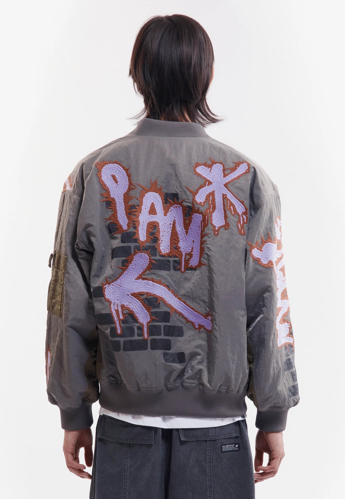 Adorned Reversible Bomber Jacket - Drabs