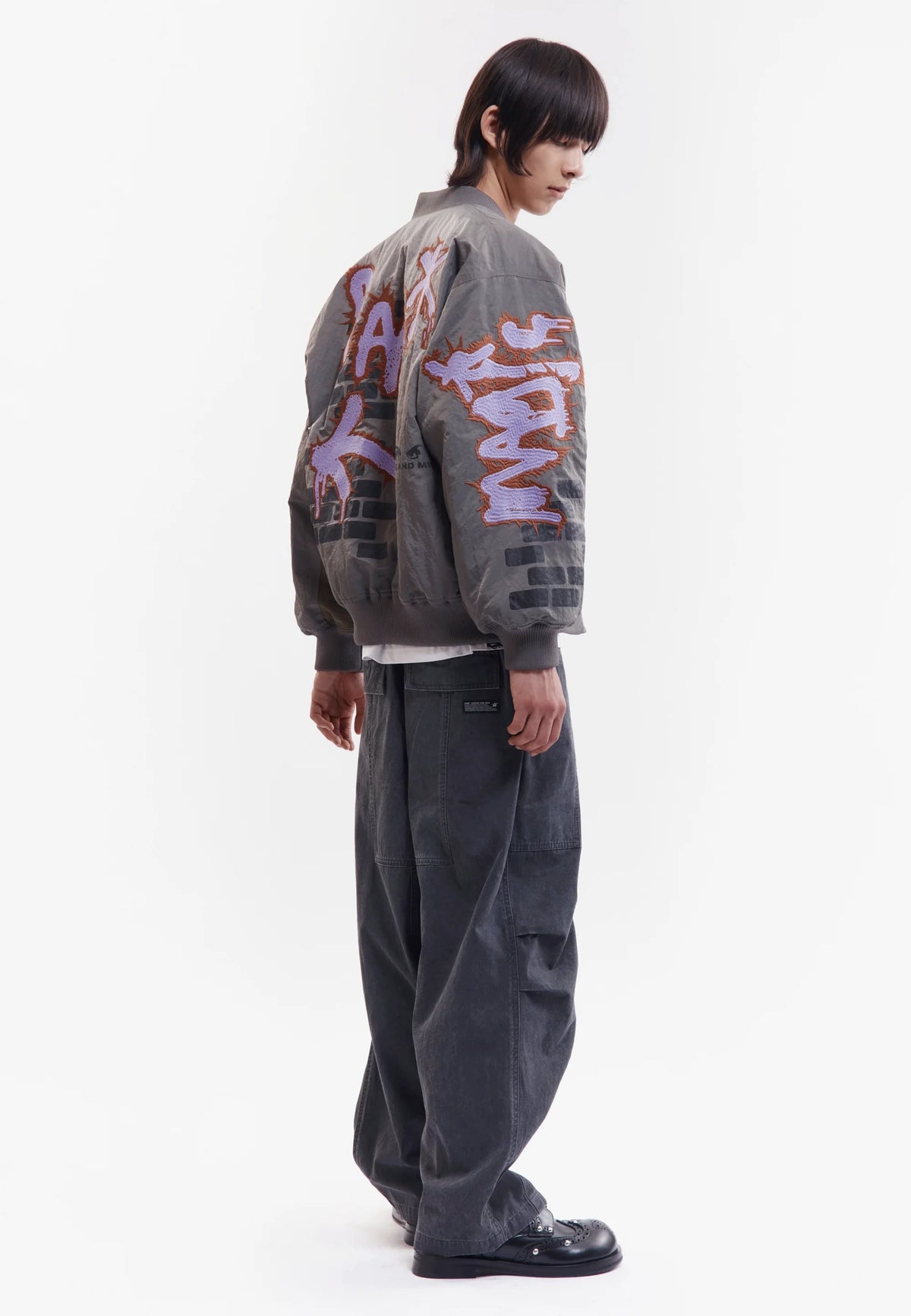 Adorned Reversible Bomber Jacket - Drabs