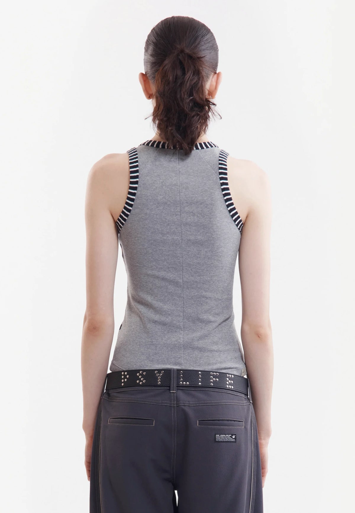 Eyezzz Racer Tank - Grey Marle