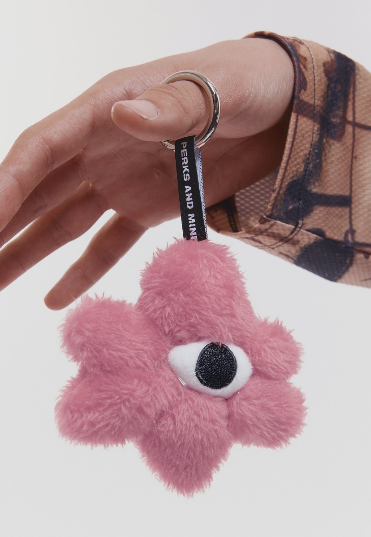 Two Mil Fluffy Keyring - Pink