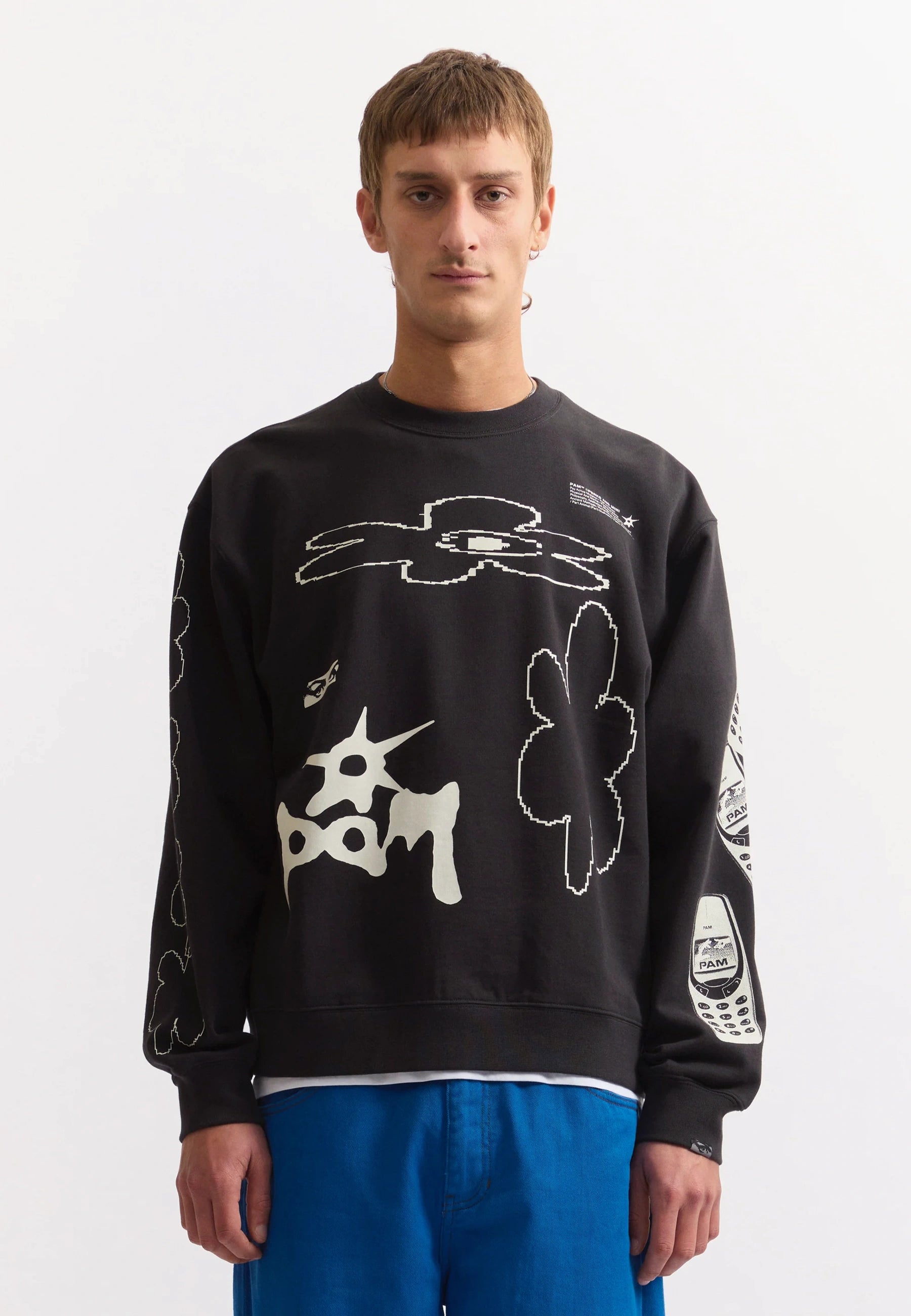 Icons Crew Neck Sweat - Black