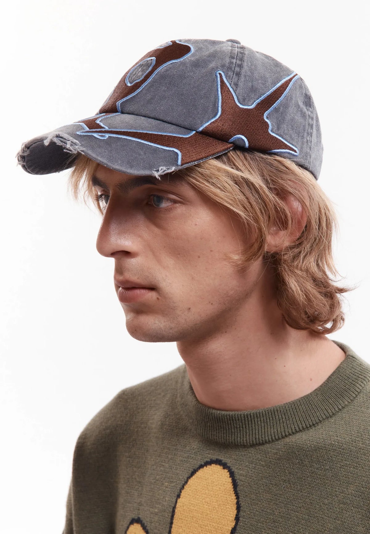 Outline Logo Cap - Black Wash