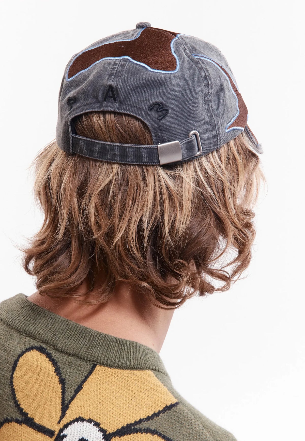 Outline Logo Cap - Black Wash